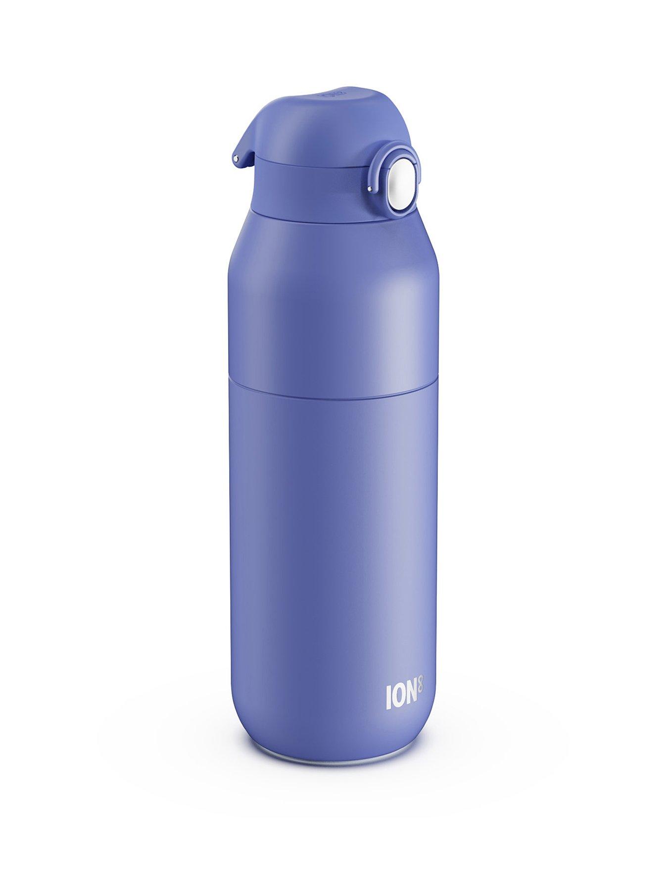 Ion8 Revive Insulated Steel Water Bottle, Dual Tone, Lavender, 720ml / 24oz