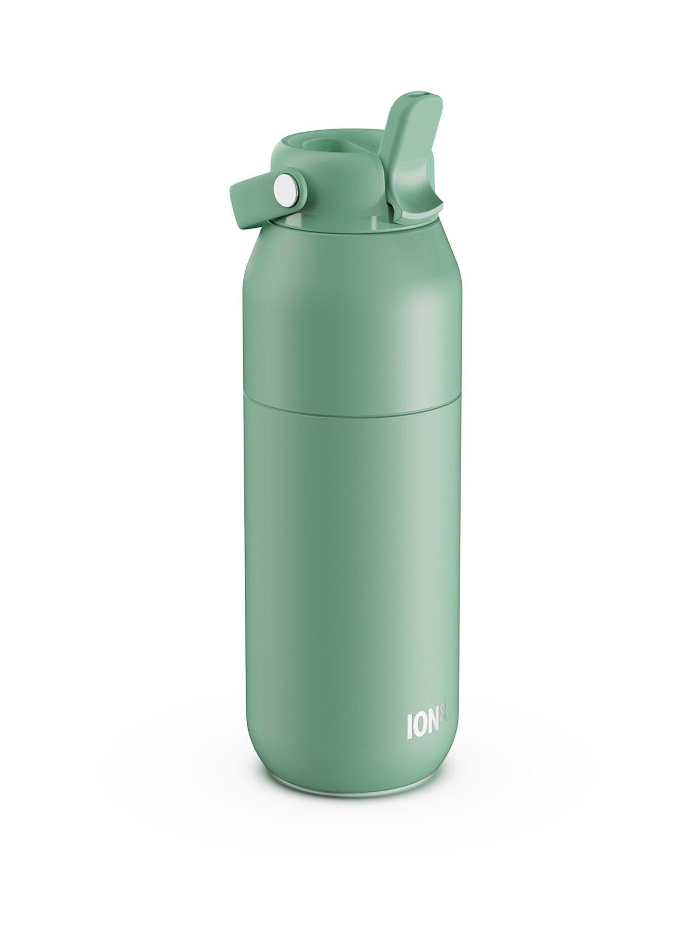 Ion8 Urban Insulated Steel Water Bottle, Dual Tone, Aqua, 720ml / 24oz