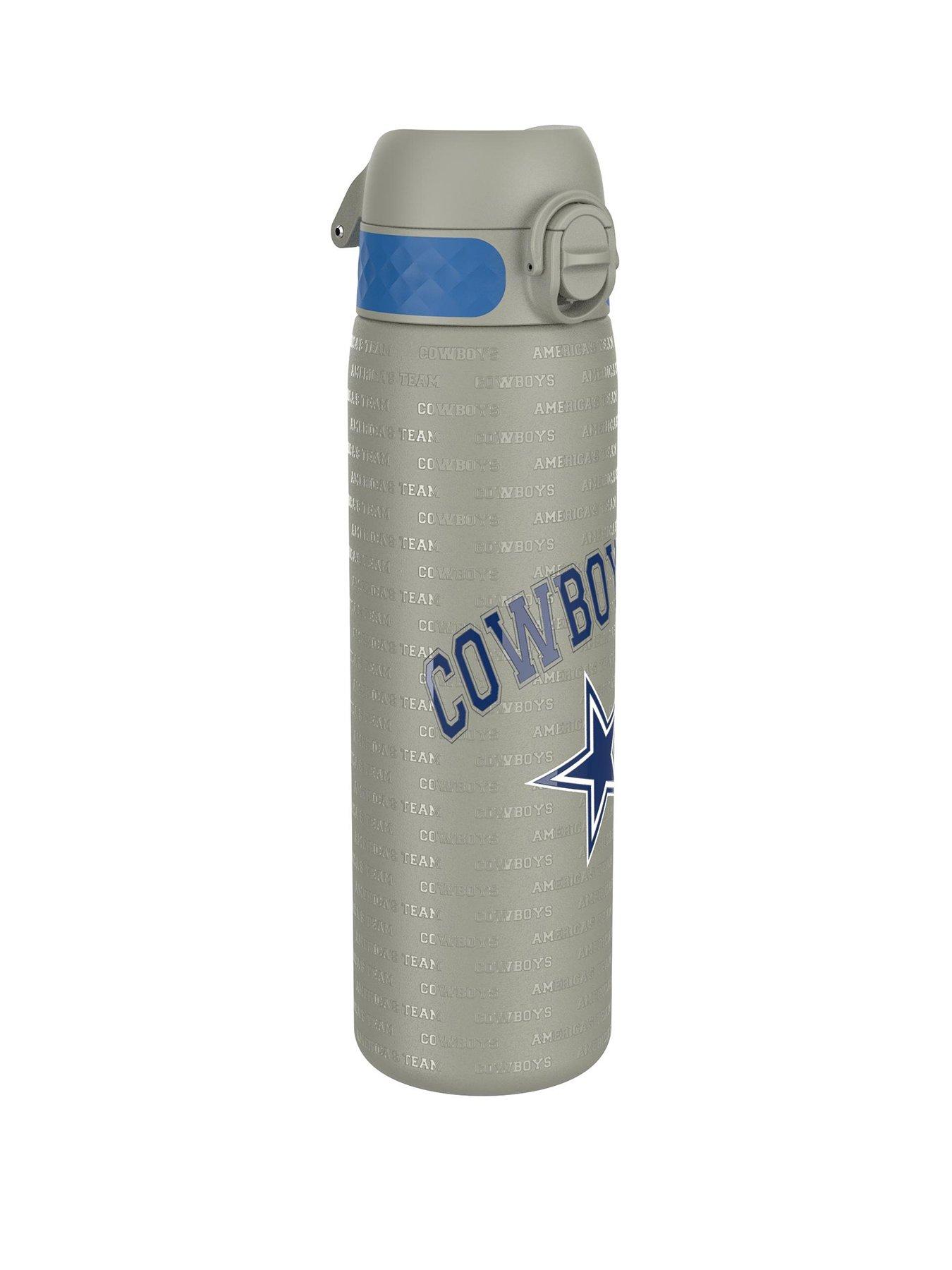 Ion8 Leak Proof Slim Water Bottle, Stainless Steel, Nfl Cowboys, 600ml (20oz)