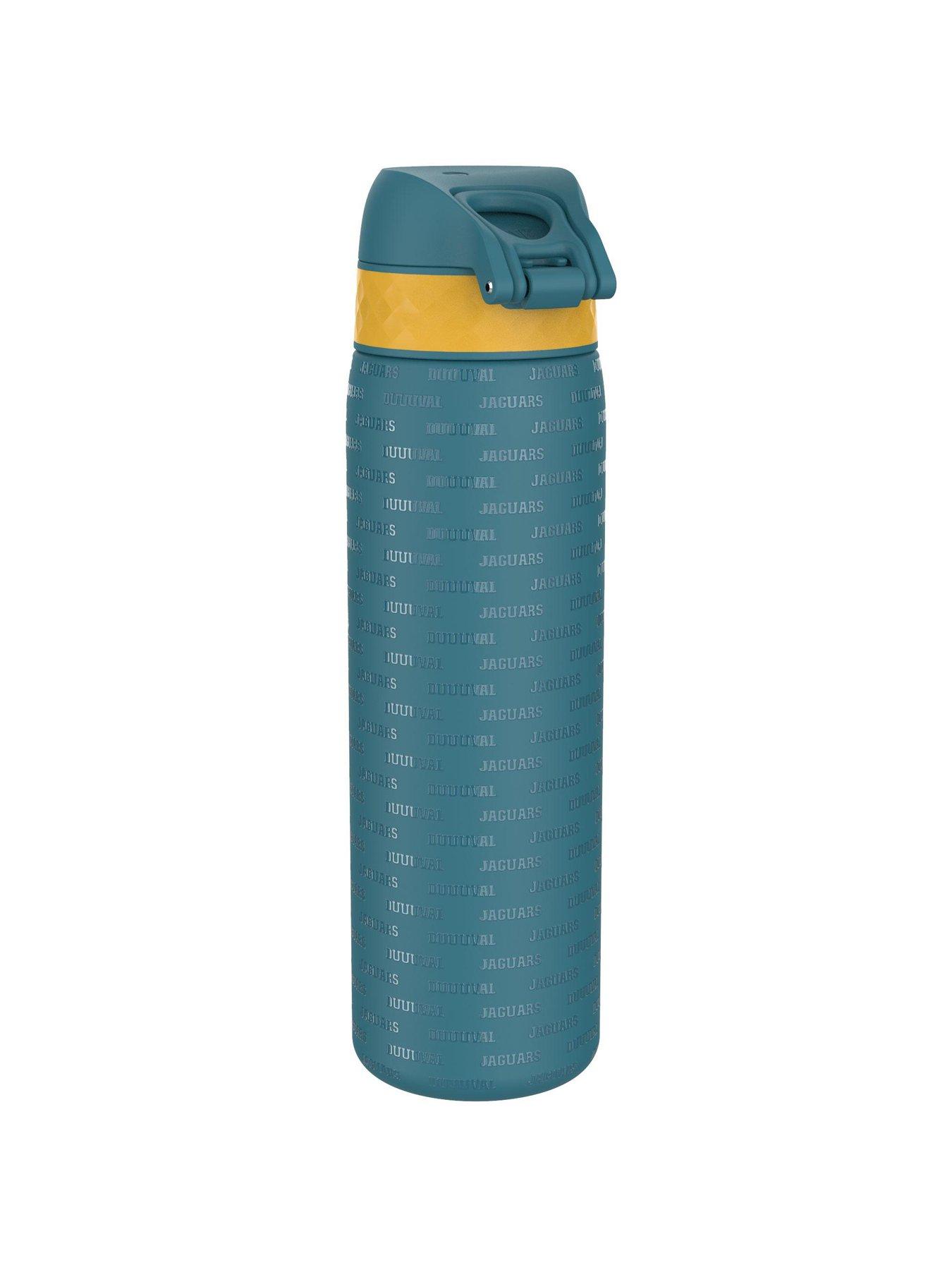 Image 2 of 5 of Ion8 Leak Proof Slim Water Bottle, Stainless Steel, Nfl Jaguars, 600ml (20oz)