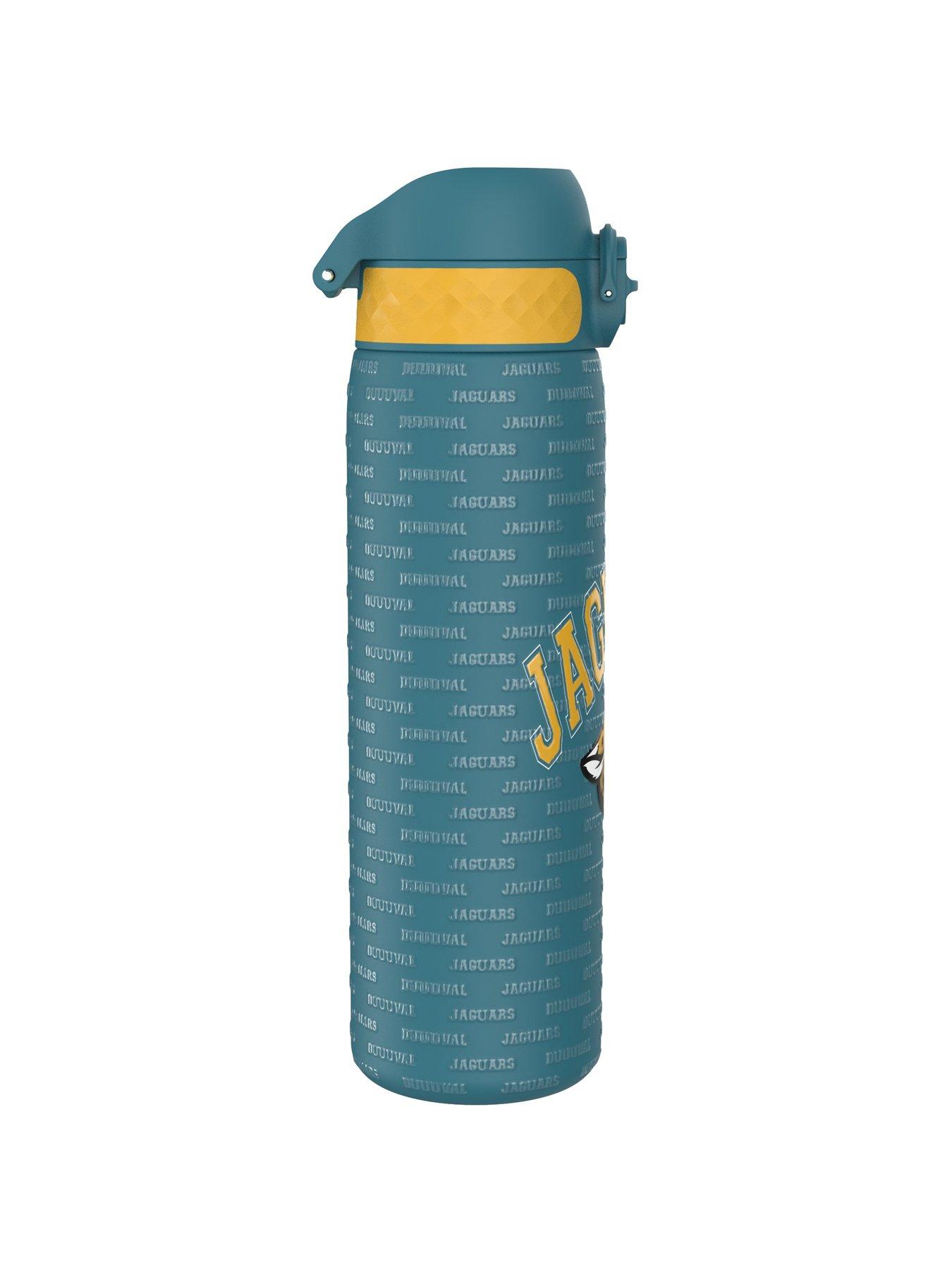 Image 3 of 5 of Ion8 Leak Proof Slim Water Bottle, Stainless Steel, Nfl Jaguars, 600ml (20oz)