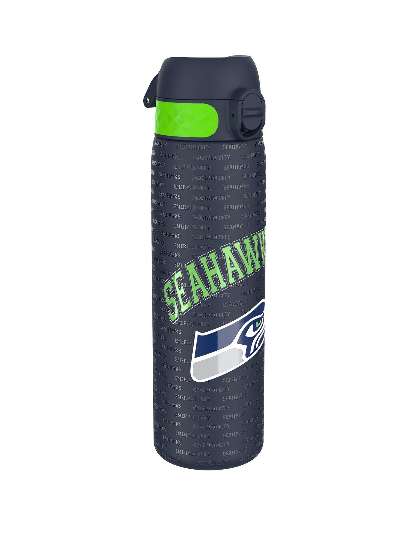 Ion8 Leak Proof Slim Water Bottle, Stainless Steel, Nfl Seahawks, 600ml (20oz)