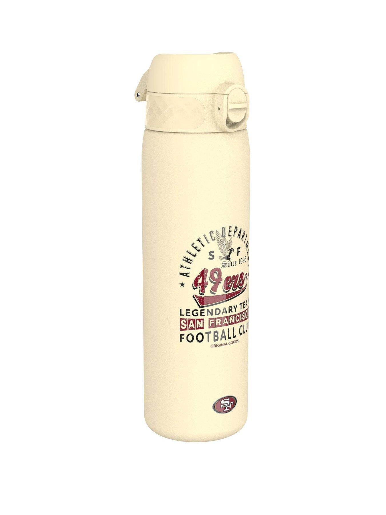 Ion8 Leak Proof Slim Water Bottle, Stainless Steel, Nfl E 49ers, 600ml (20oz)