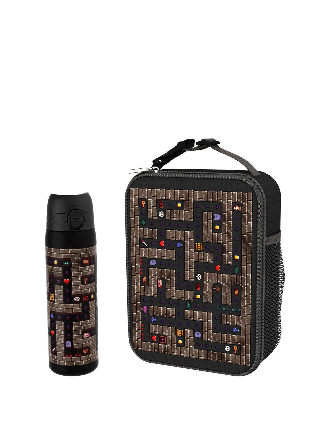Ion8 Bundle Water Bottle + Straw + Lunch Bag , I8rf500pkgame + I8xstrawppmed + I8lbkgame