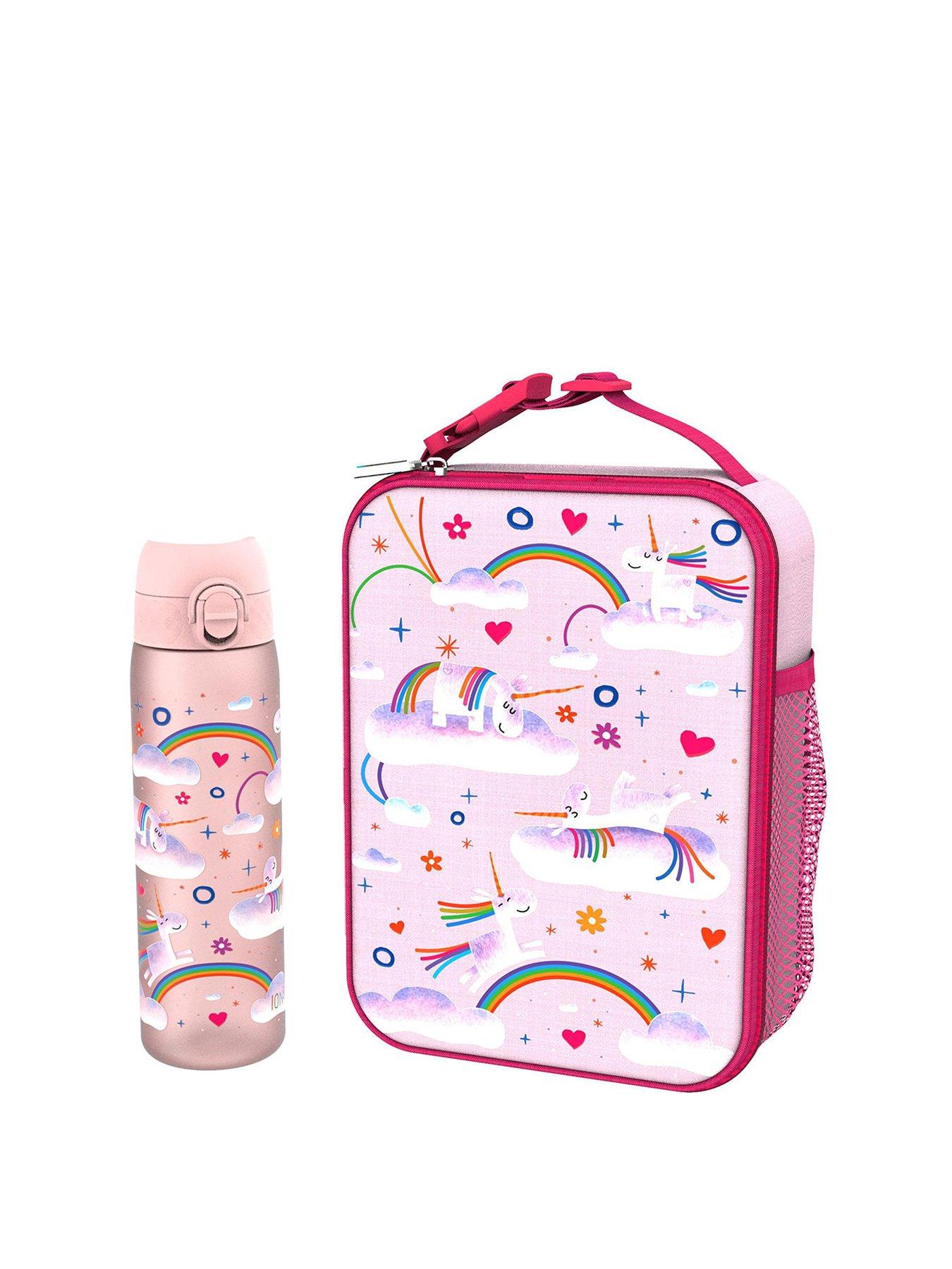 Image 2 of 6 of Ion8 Ion8 Bundle Water Bottle + Straw + Lunch Bag , I8rf500ppunirain + I8xstrawppmed + I8lbpunirain
