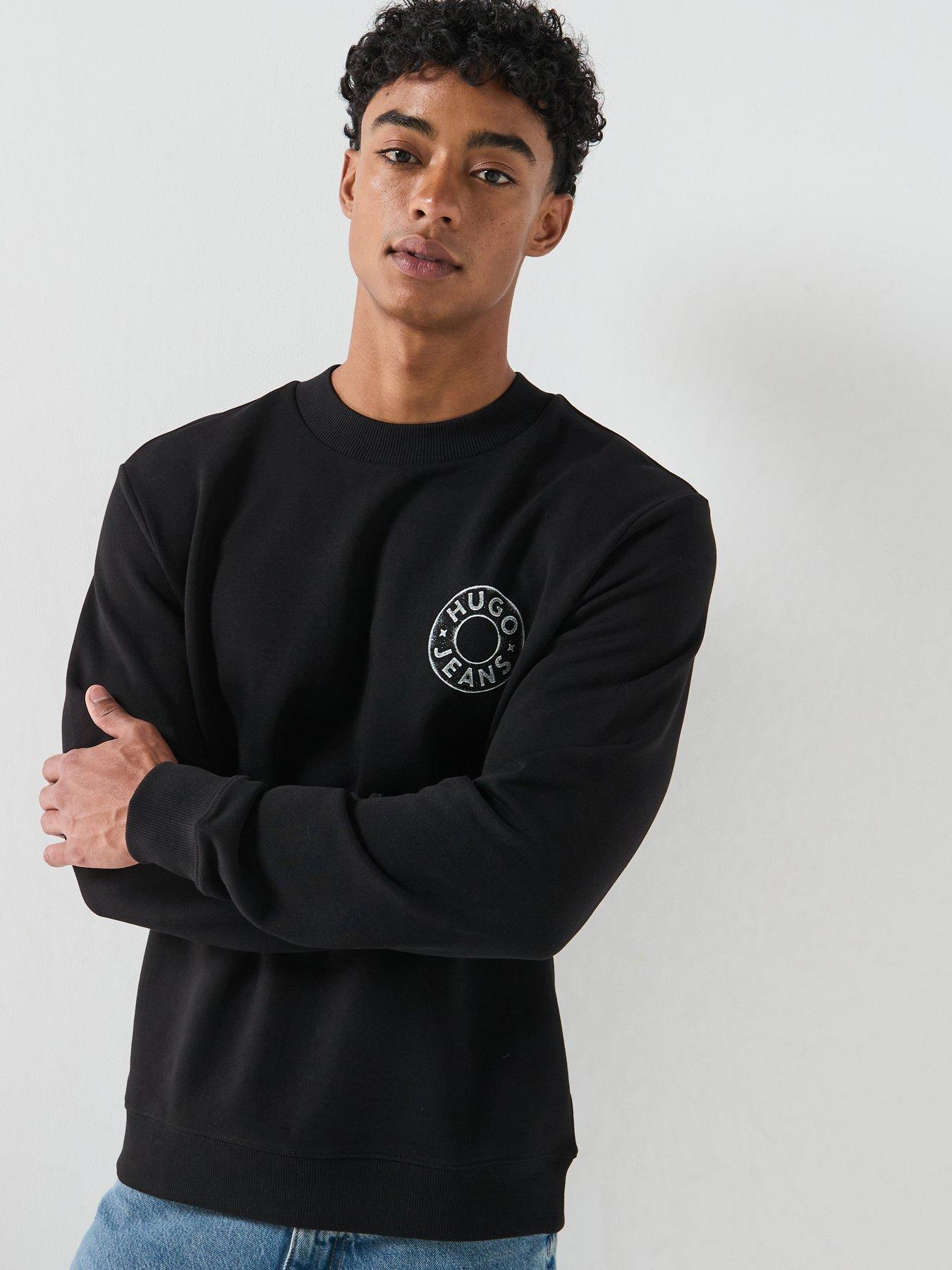 Image 1 of 5 of HUGO Blue Nedos Crew Sweatshirt - Black