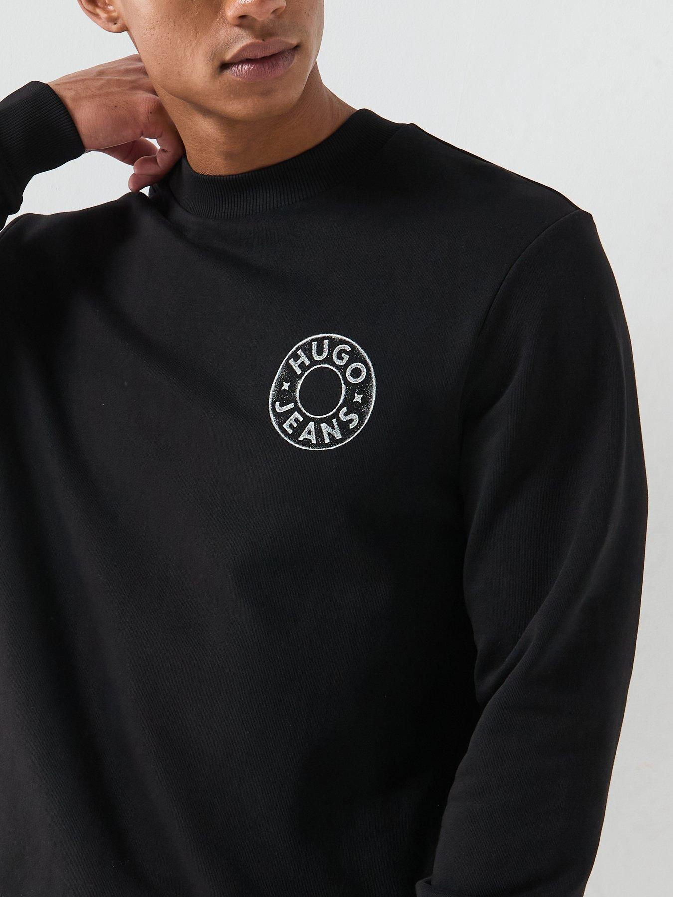 Image 4 of 5 of HUGO Blue Nedos Crew Sweatshirt - Black