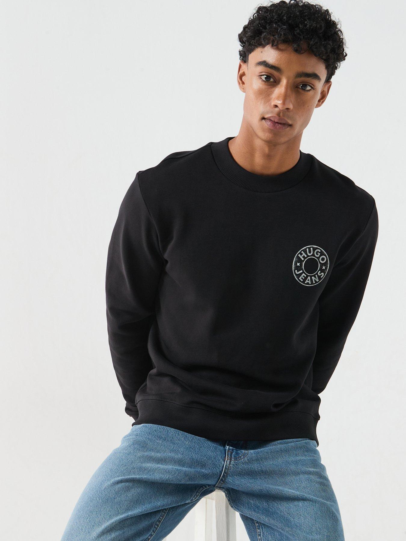 Image 5 of 5 of HUGO Blue Nedos Crew Sweatshirt - Black