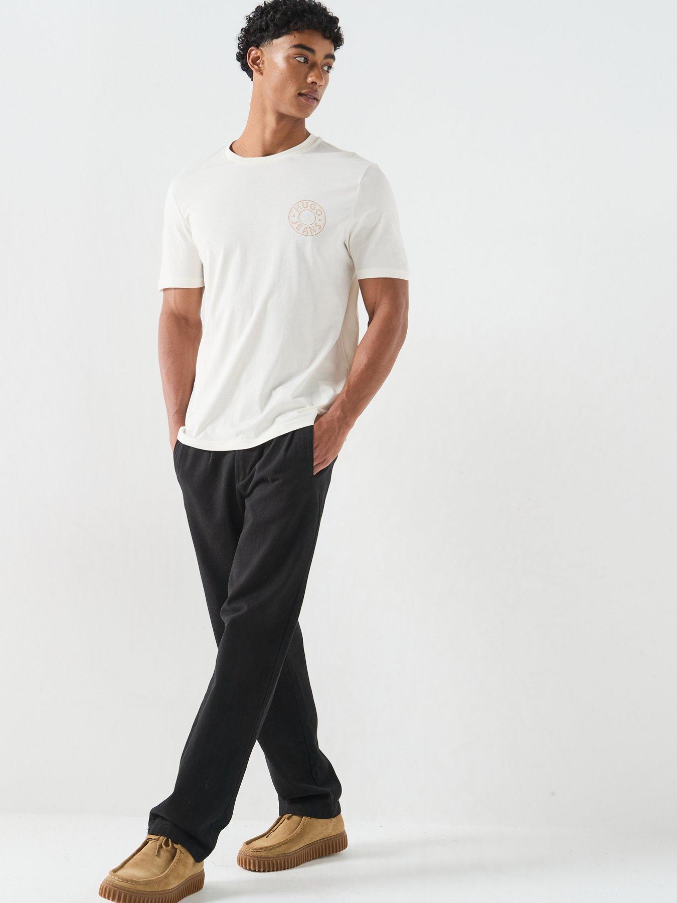 Image 3 of 6 of HUGO Blue Nemodo Graphic T-Shirt - White