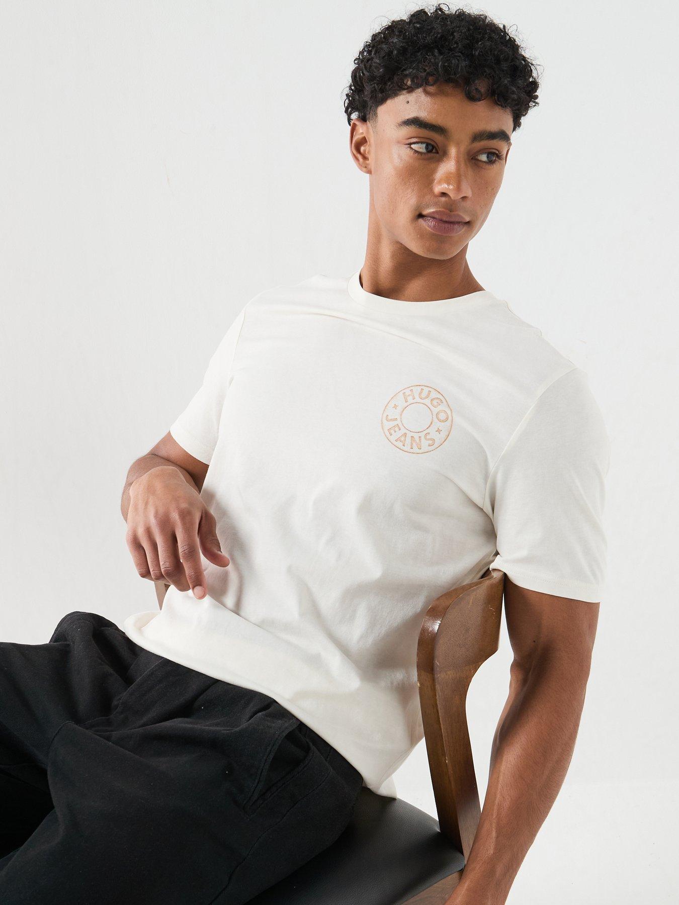 Image 6 of 6 of HUGO Blue Nemodo Graphic T-Shirt - White