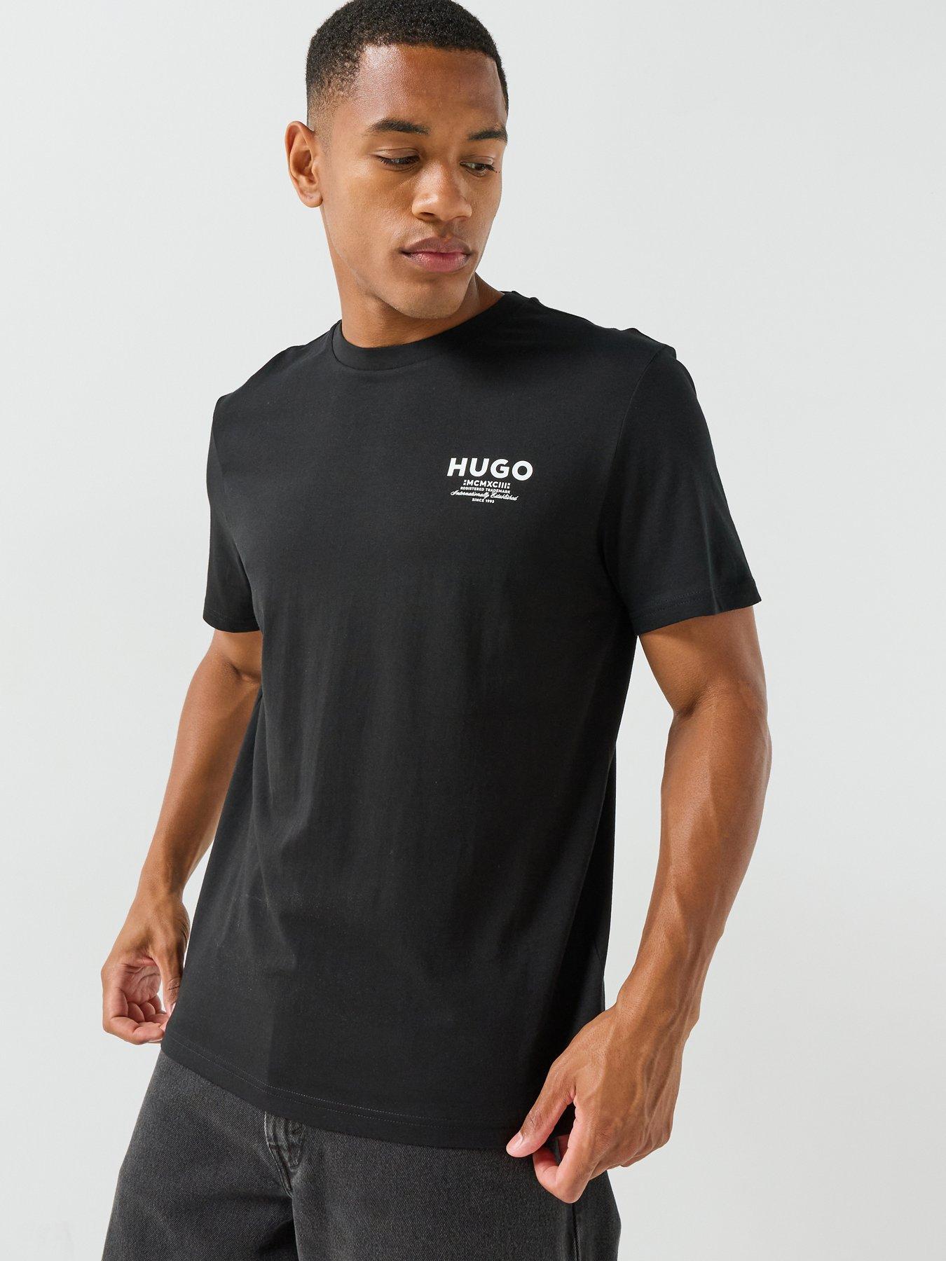Image 1 of 5 of HUGO Blue Nesptee Small Logo T-Shirt - Black