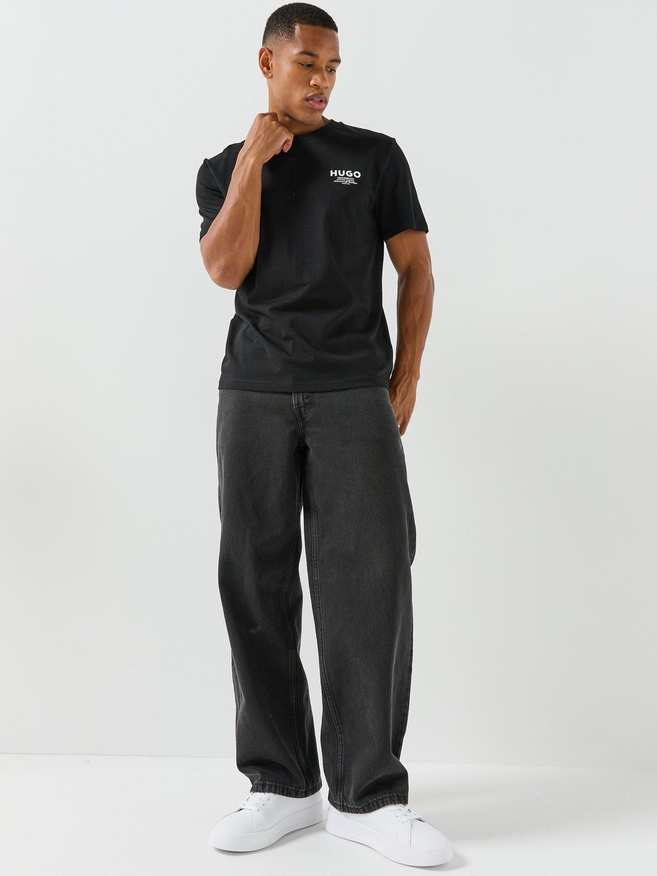 Image 3 of 5 of HUGO Blue Nesptee Small Logo T-Shirt - Black