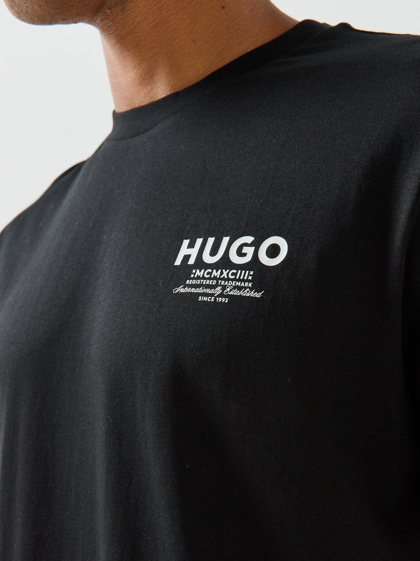 Image 4 of 5 of HUGO Blue Nesptee Small Logo T-Shirt - Black