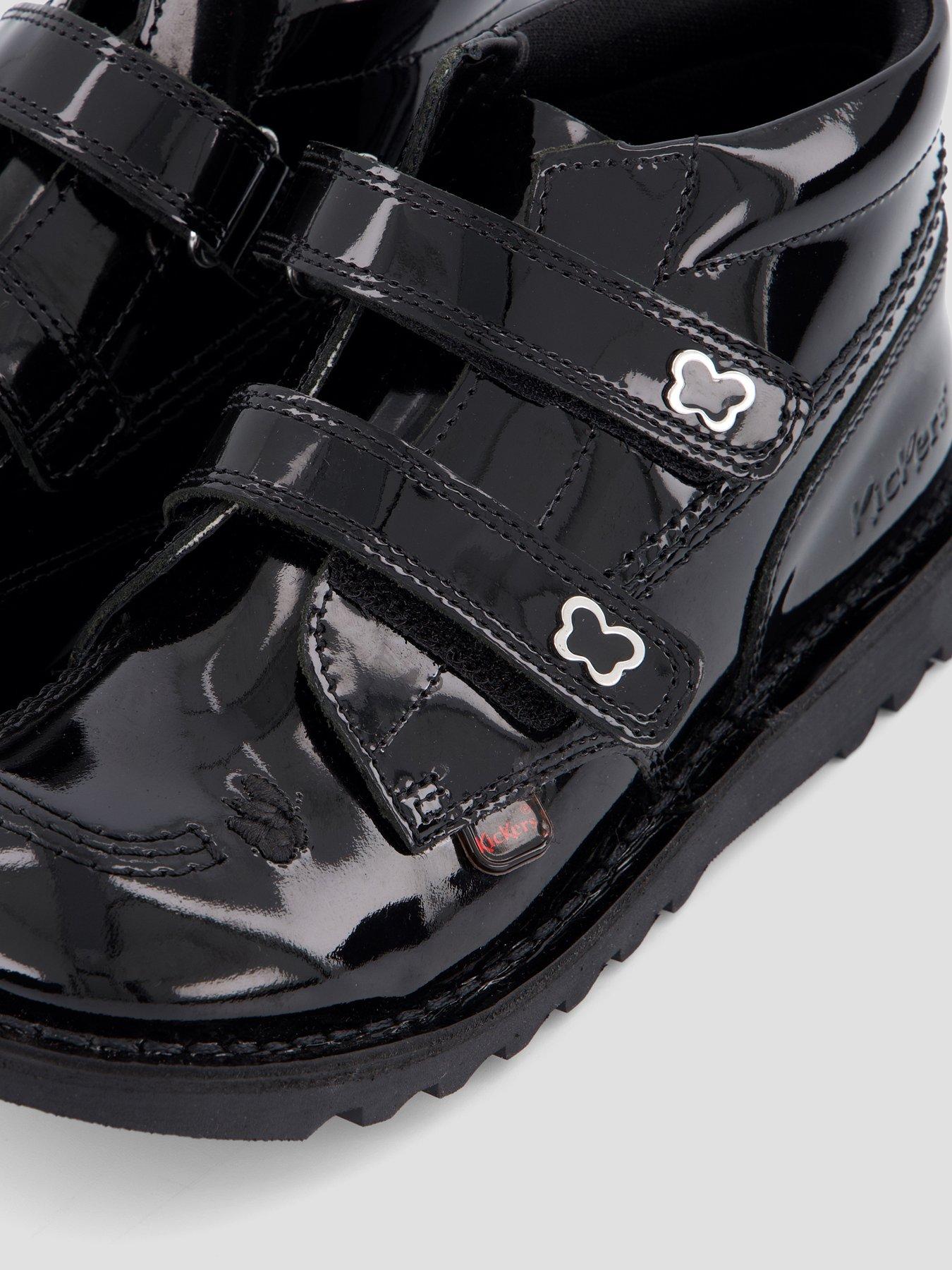 Image 5 of 7 of Kickers Junior Kick Hi Wings Velco Leather Shoe - Black