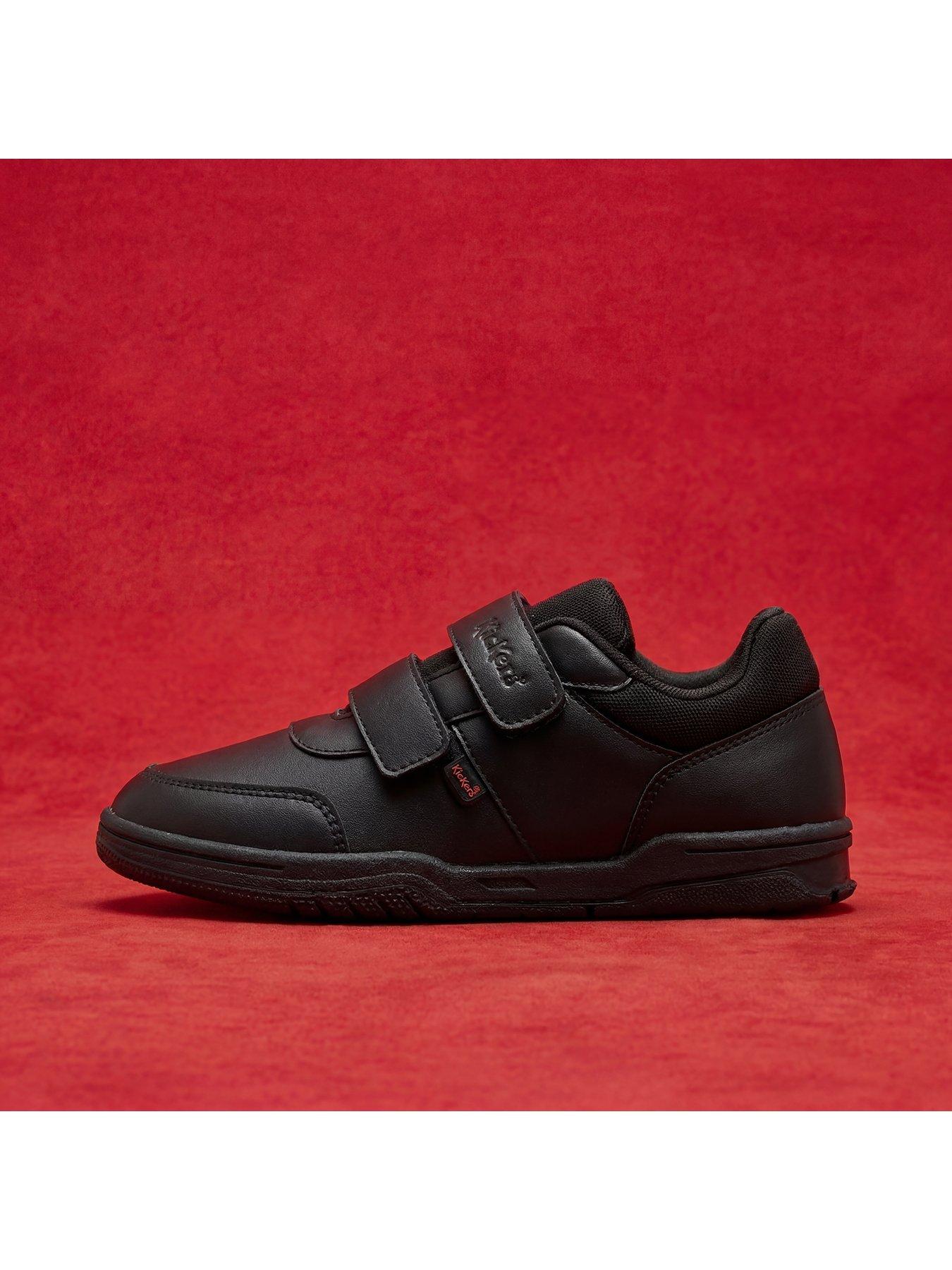 Image 7 of 7 of Kickers Junior Mervan Lo Velcro Shoe - Black
