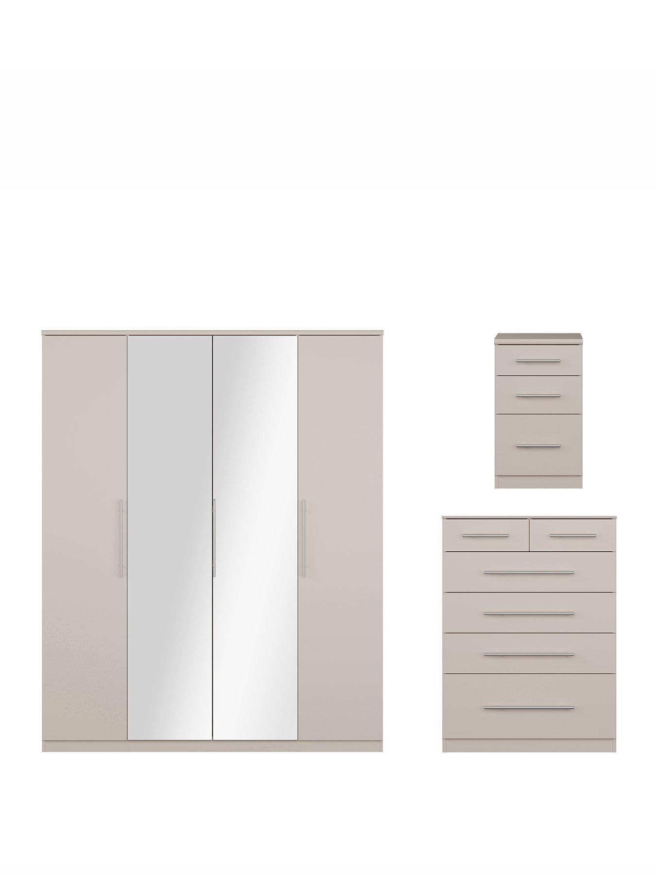 Image 2 of 6 of The Very Collection Prague Pack 3 (bedside, 4+2, 4 Dr Robe) - FSC&reg; Certified