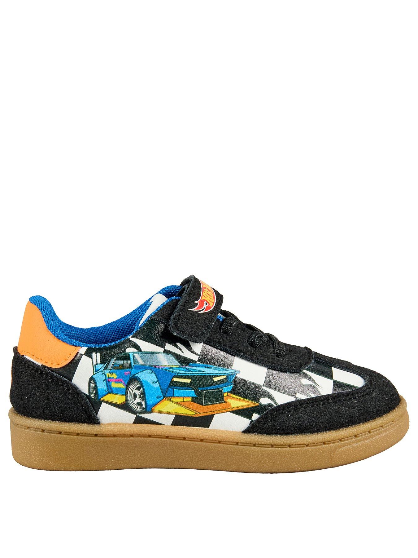 Image 2 of 6 of The Very Collection Boys Hot Wheels Touch Fastening Trainers - Black