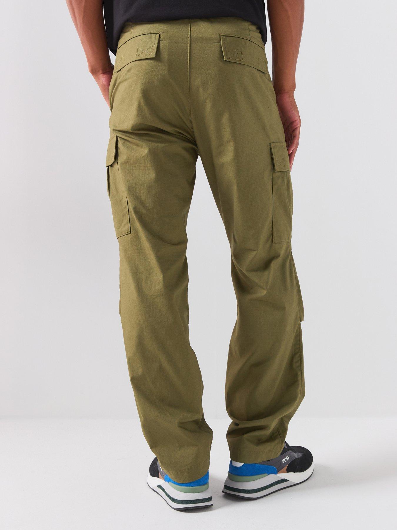 Image 2 of 5 of HUGO Blue Gadic Relaxed Fit Cargo Trouser - Green
