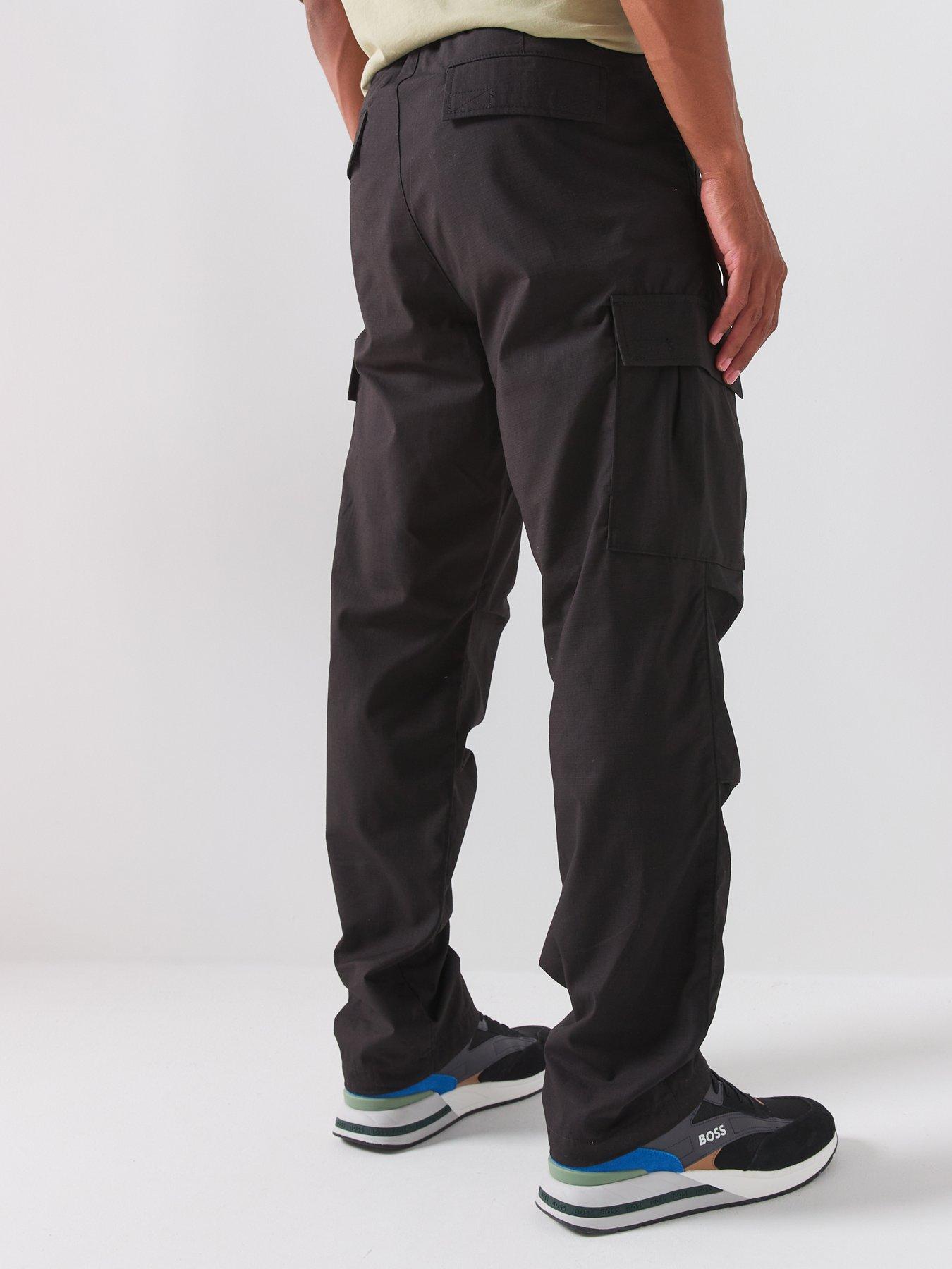 Image 2 of 5 of HUGO Relaxed Fit Cargo Trousers - Black