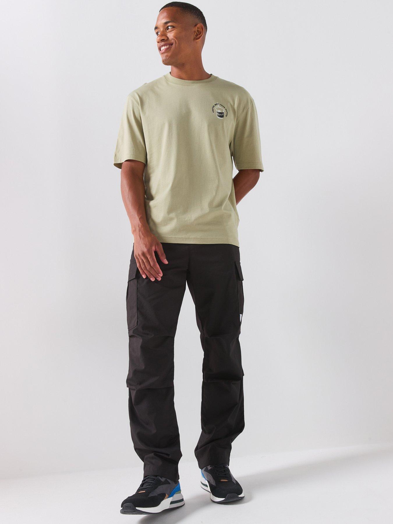Image 3 of 5 of HUGO Relaxed Fit Cargo Trousers - Black