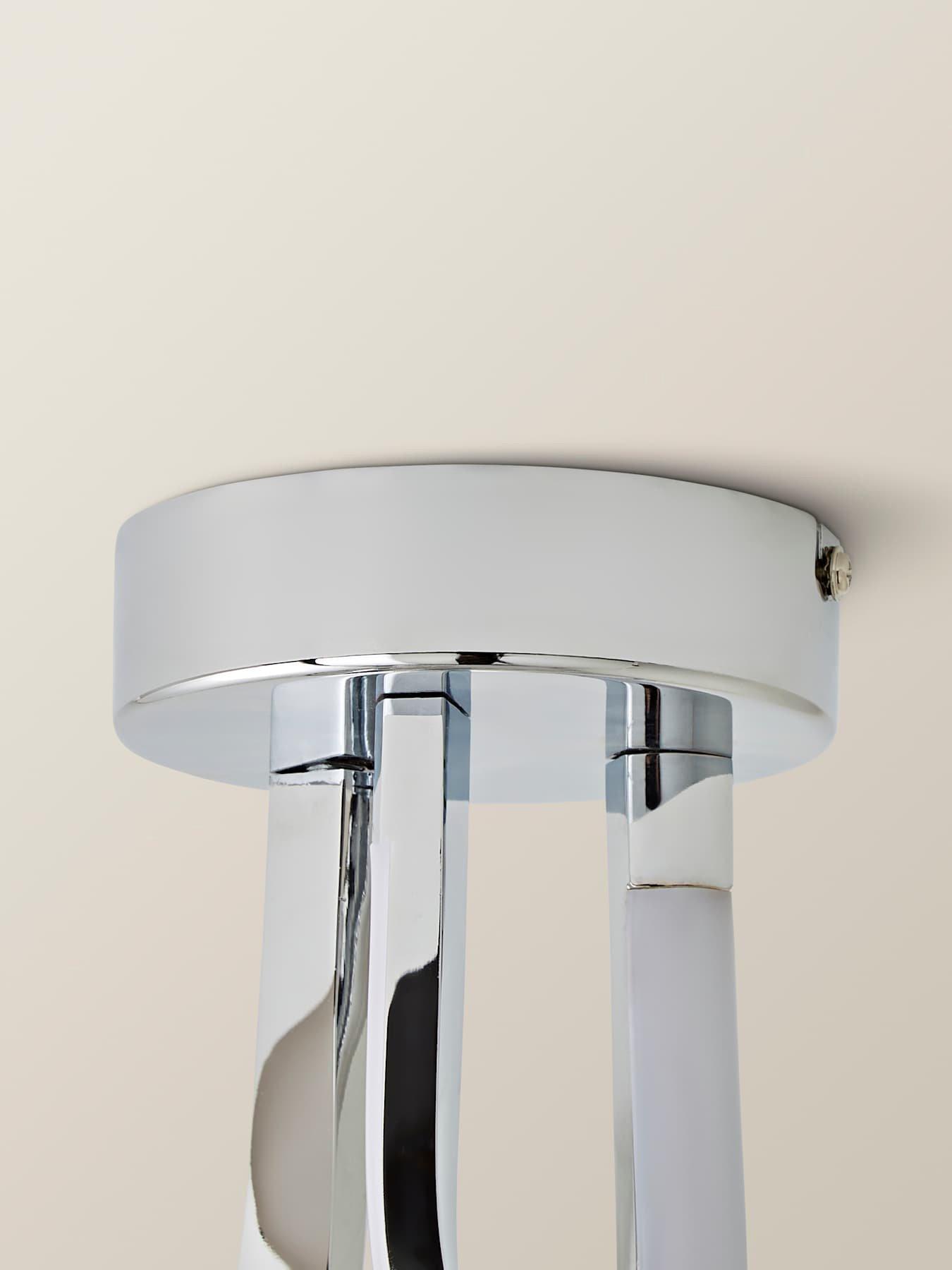 Image 4 of 7 of ValueLights Infinity Chrome Twirl Integrated Led Ceiling Light