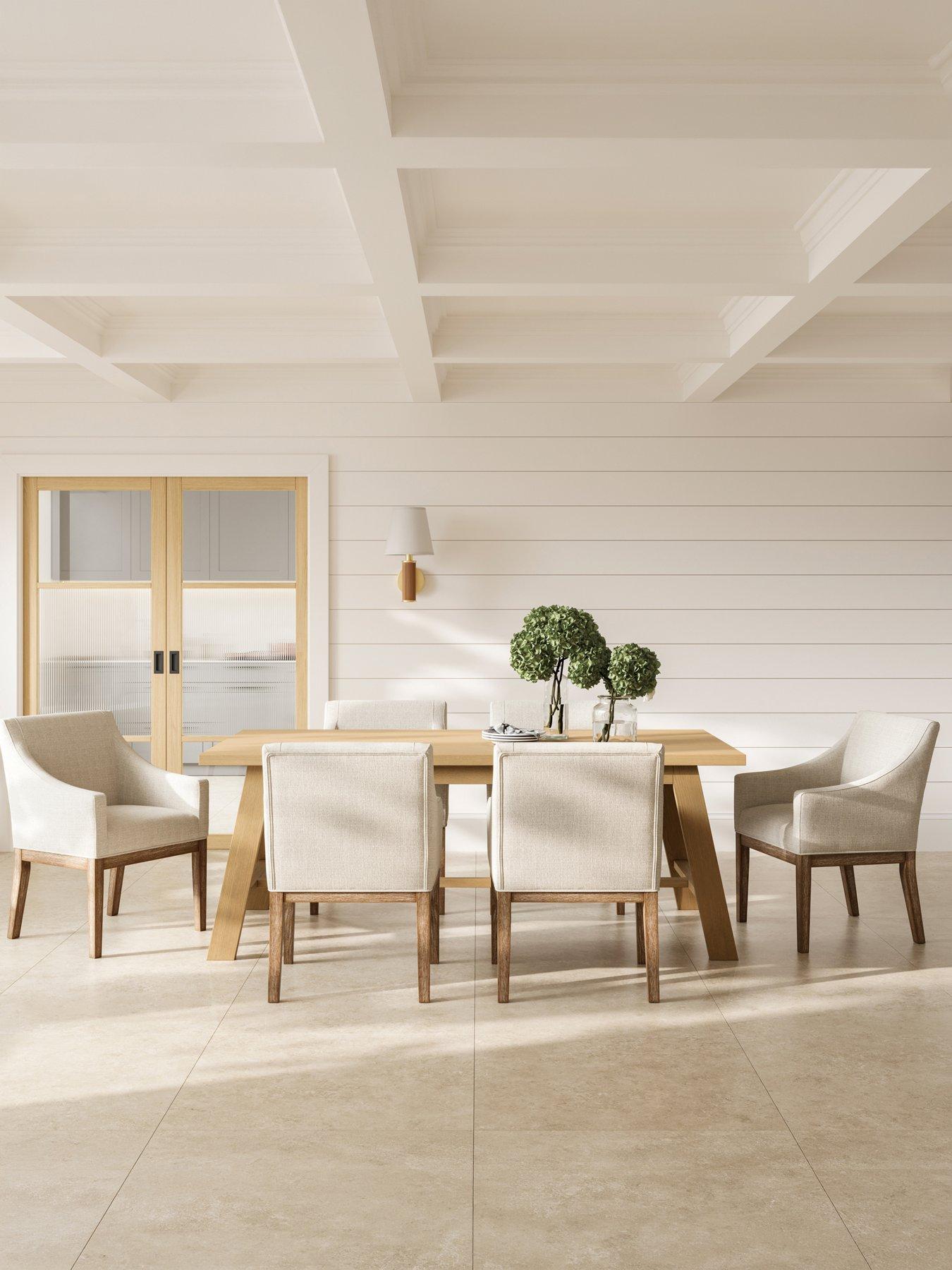 LPD Home Piper Brushed Wood Dining Chair