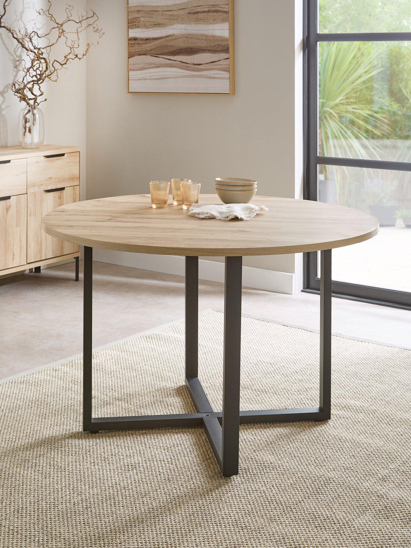 The Very Collection Harlem Light Oak Round Dining Table - FSC® Certified