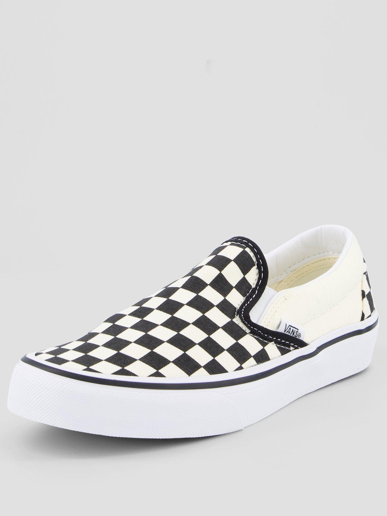 Image 2 of 7 of Vans Unisex Checkerboard Slip-On Low Profile Trainers - Black