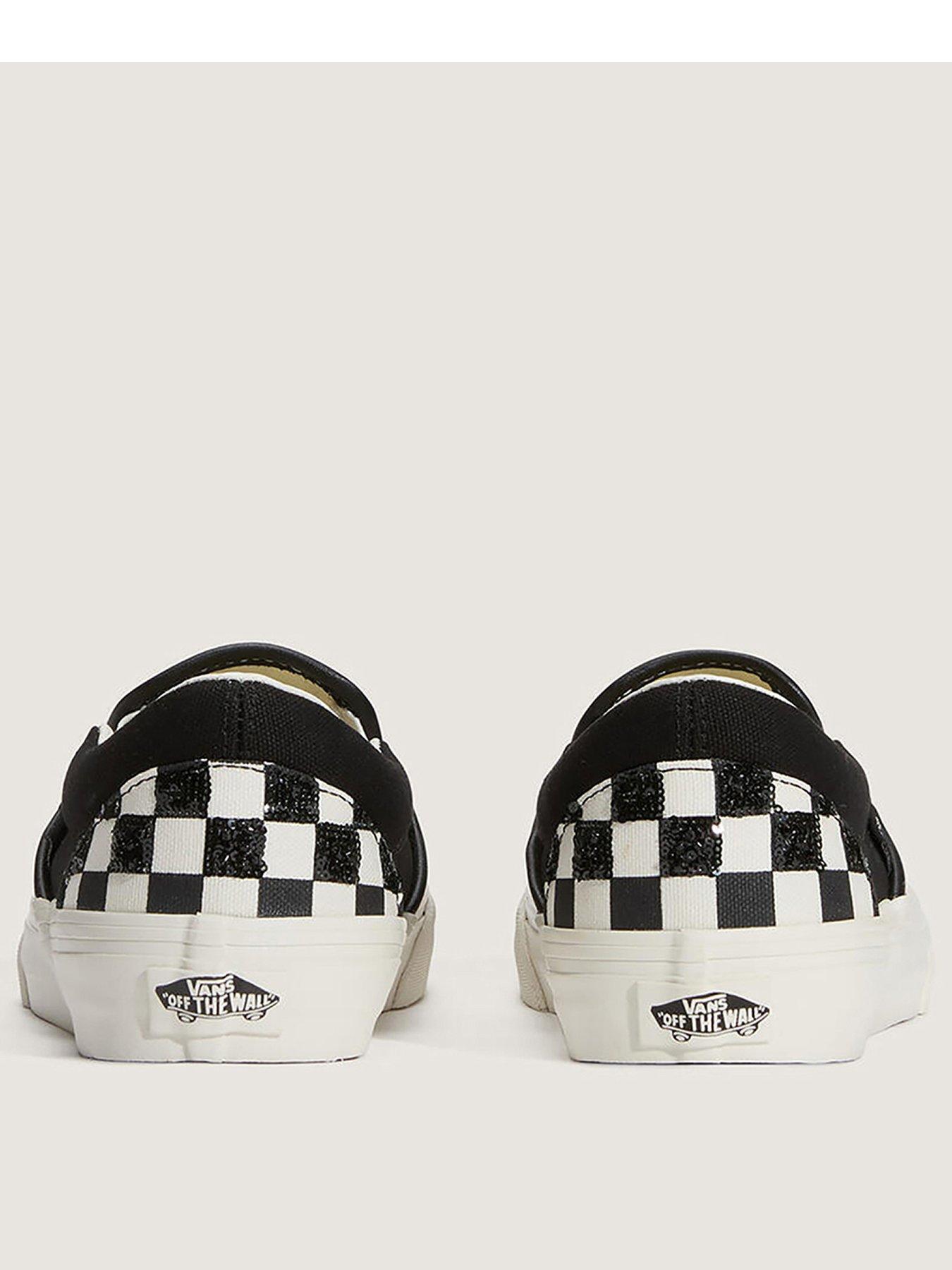 Image 3 of 5 of Vans Womens Classic Beaded Slip-on Trainer - Black/ White