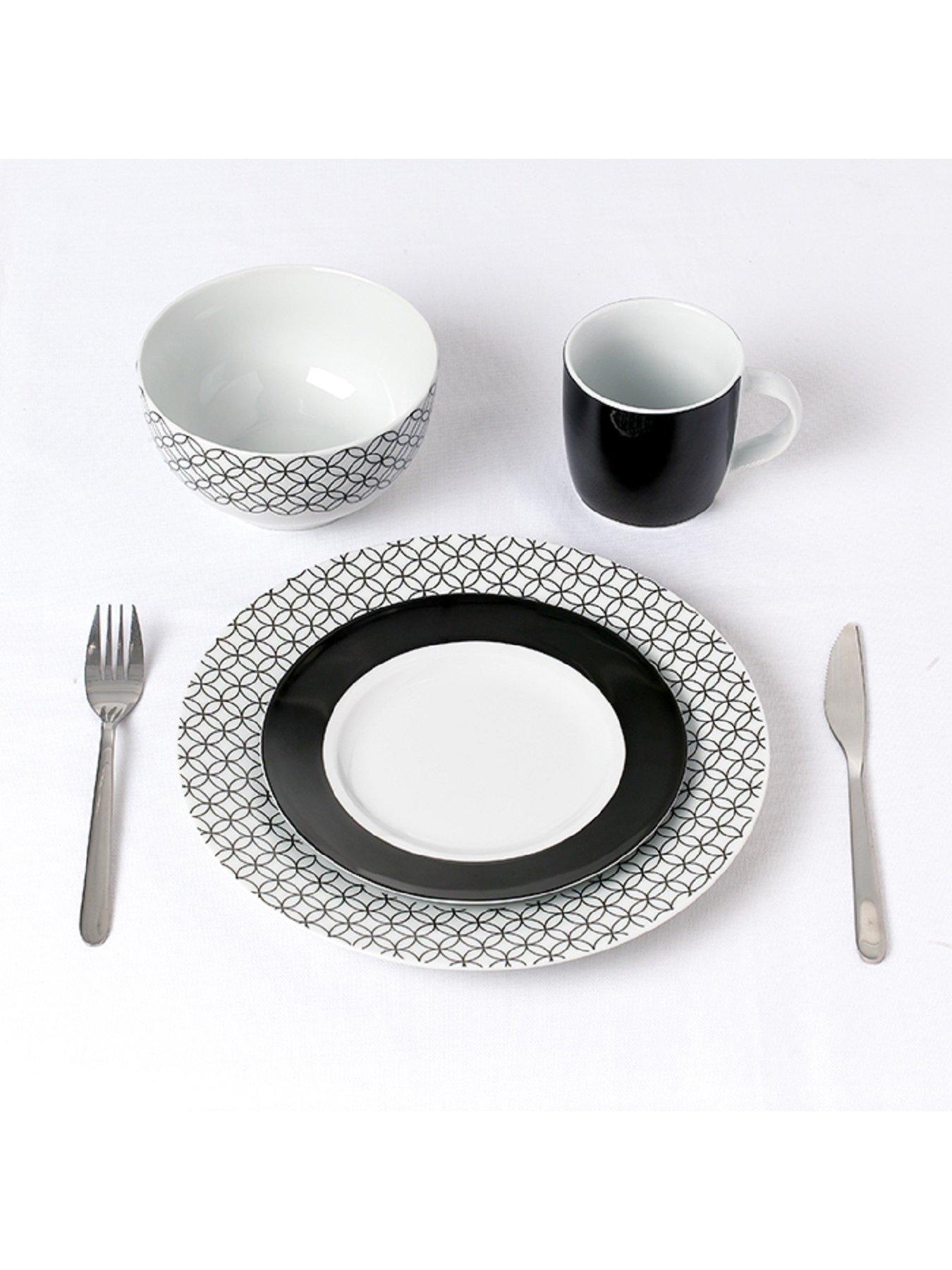 Image 3 of 5 of WATERSIDE 16pc Black Geo