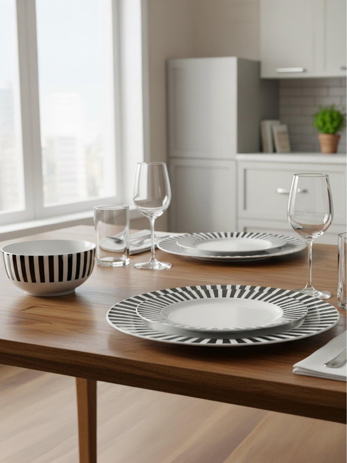 Image 1 of 6 of WATERSIDE 12pc Black Stripe