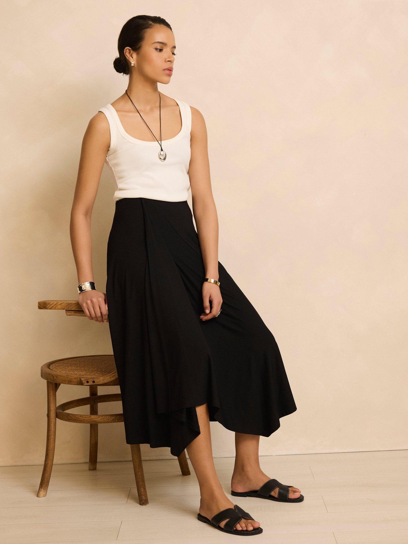 mint-velvet-black-jersey-asymmetric-skirtstillFront