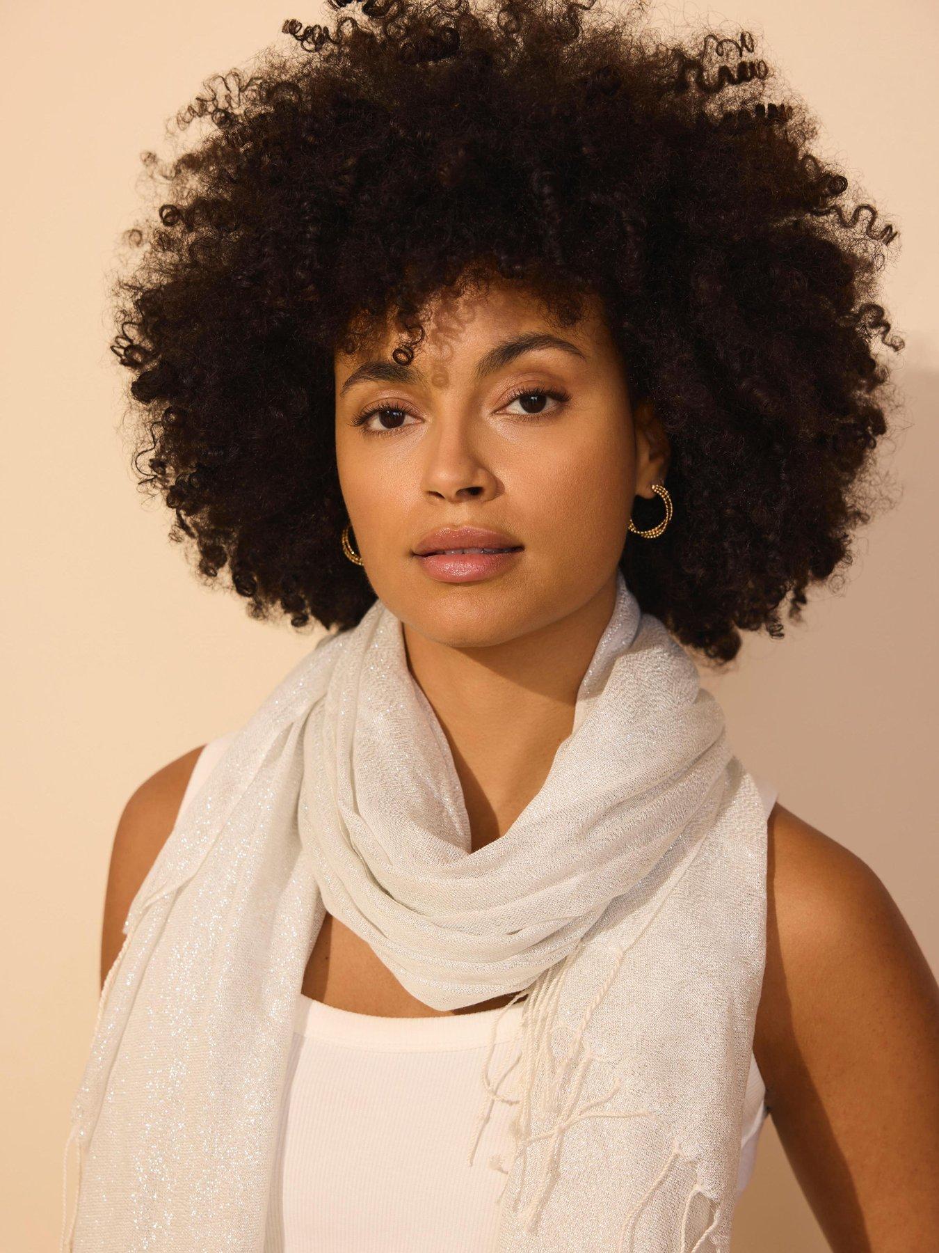 Image 3 of 4 of Mint Velvet Silver Metallic Lightweight Scarf - Silver