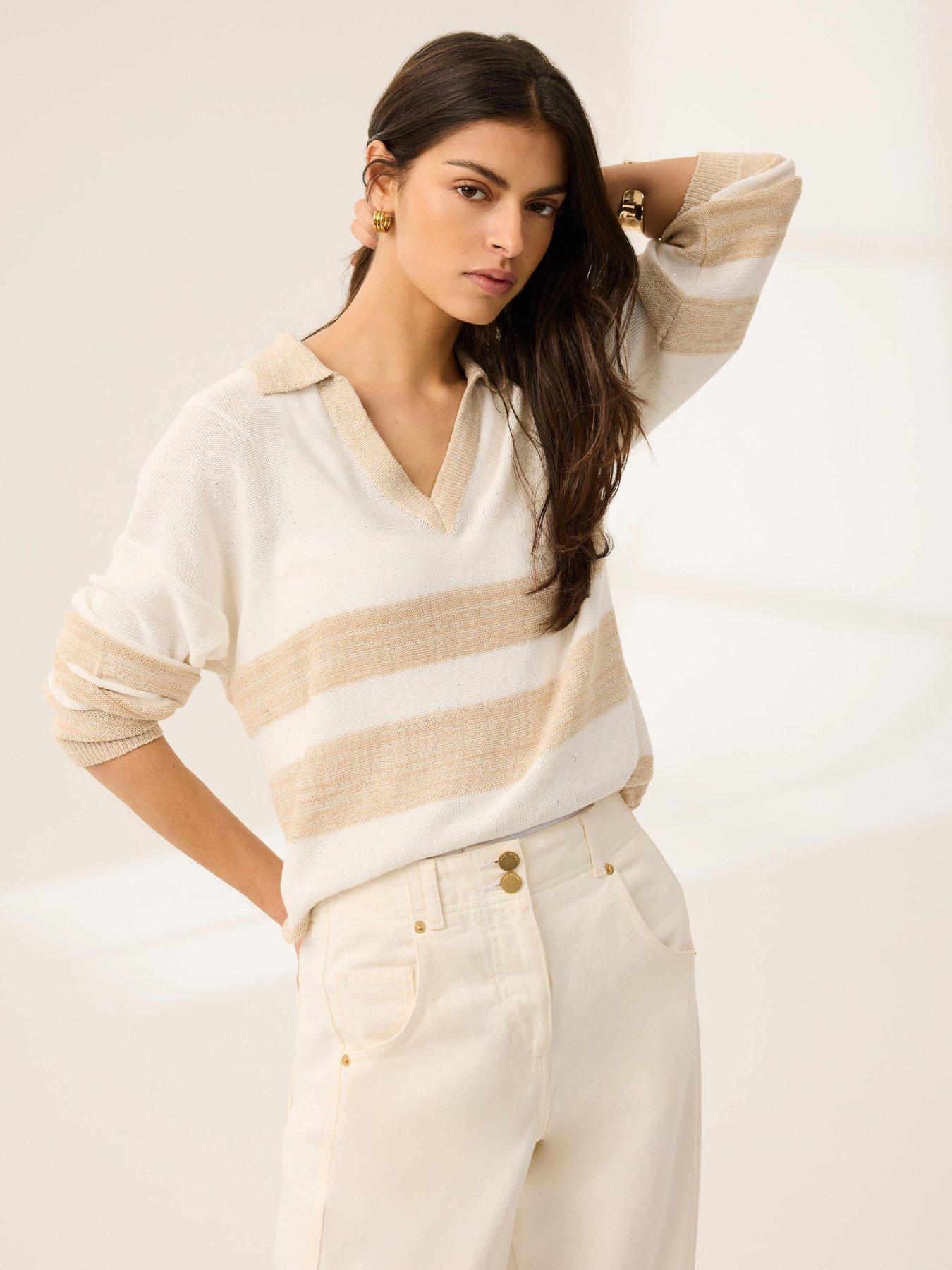 mint-velvet-neutral-stripe-knit-jumper-creamstillFront