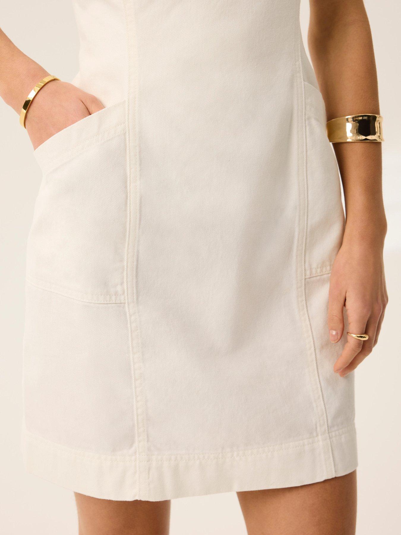 mint-velvet-white-denim-mini-dressoutfit