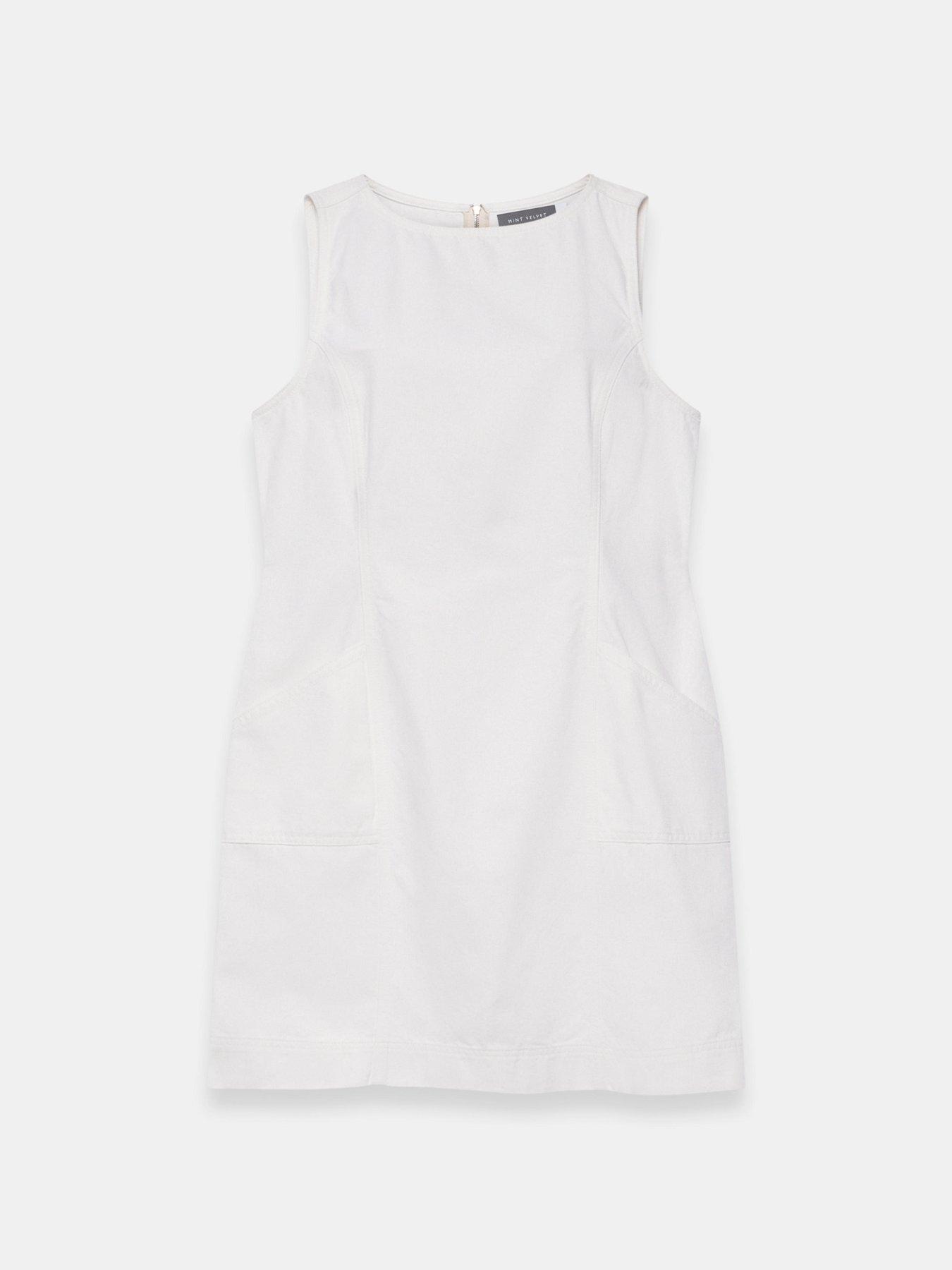 mint-velvet-white-denim-mini-dressdetail