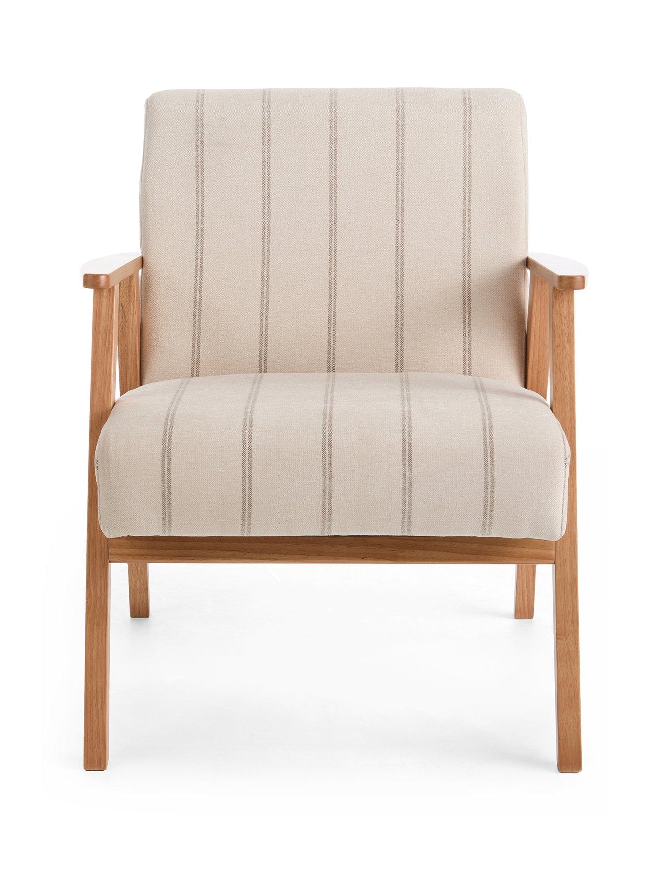 Image 2 of 7 of The Very Collection Cora Stripe Accent Chair