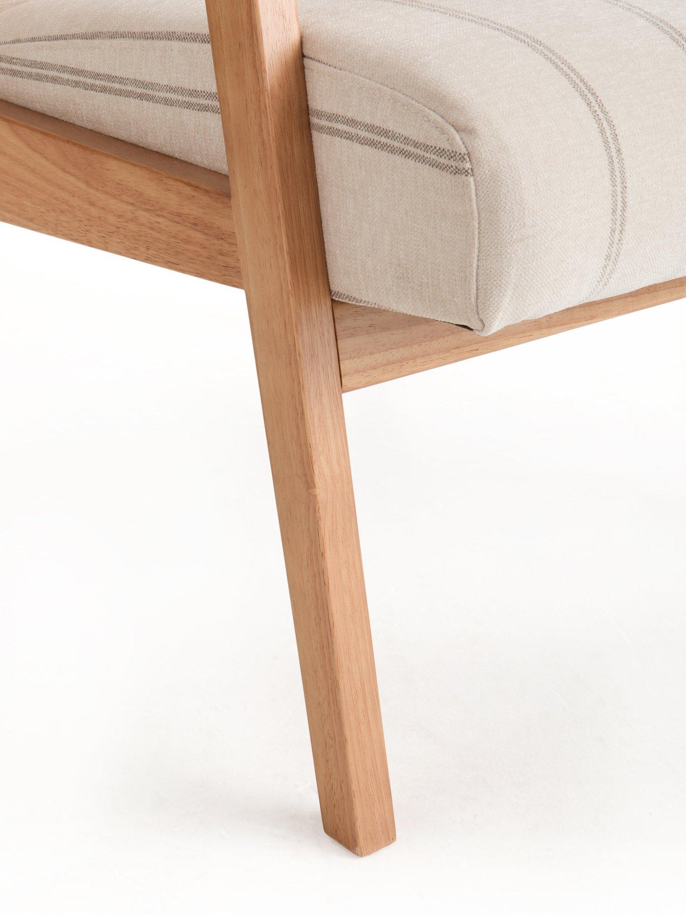 Image 4 of 7 of The Very Collection Cora Stripe Accent Chair