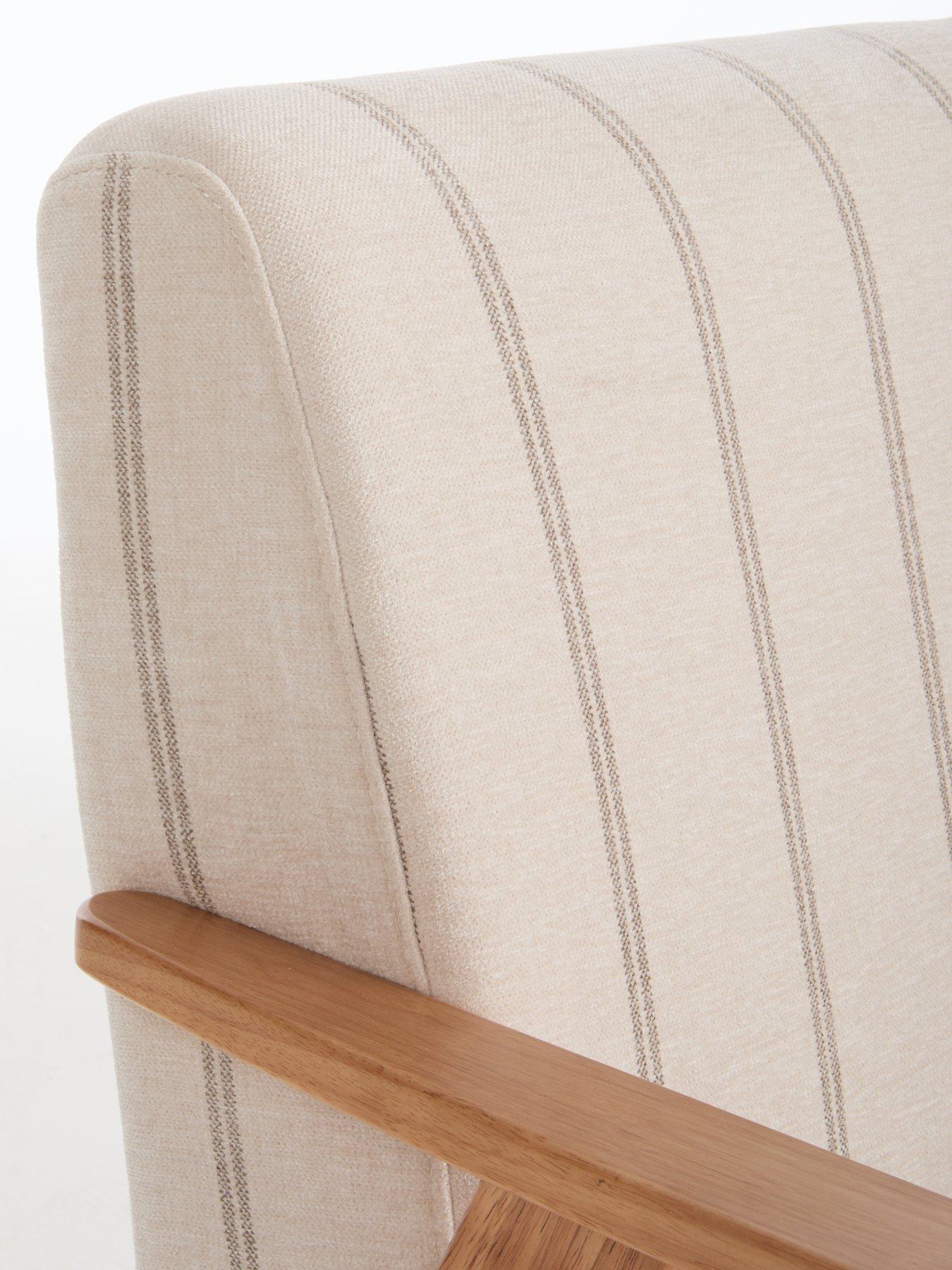 Image 6 of 7 of The Very Collection Cora Stripe Accent Chair