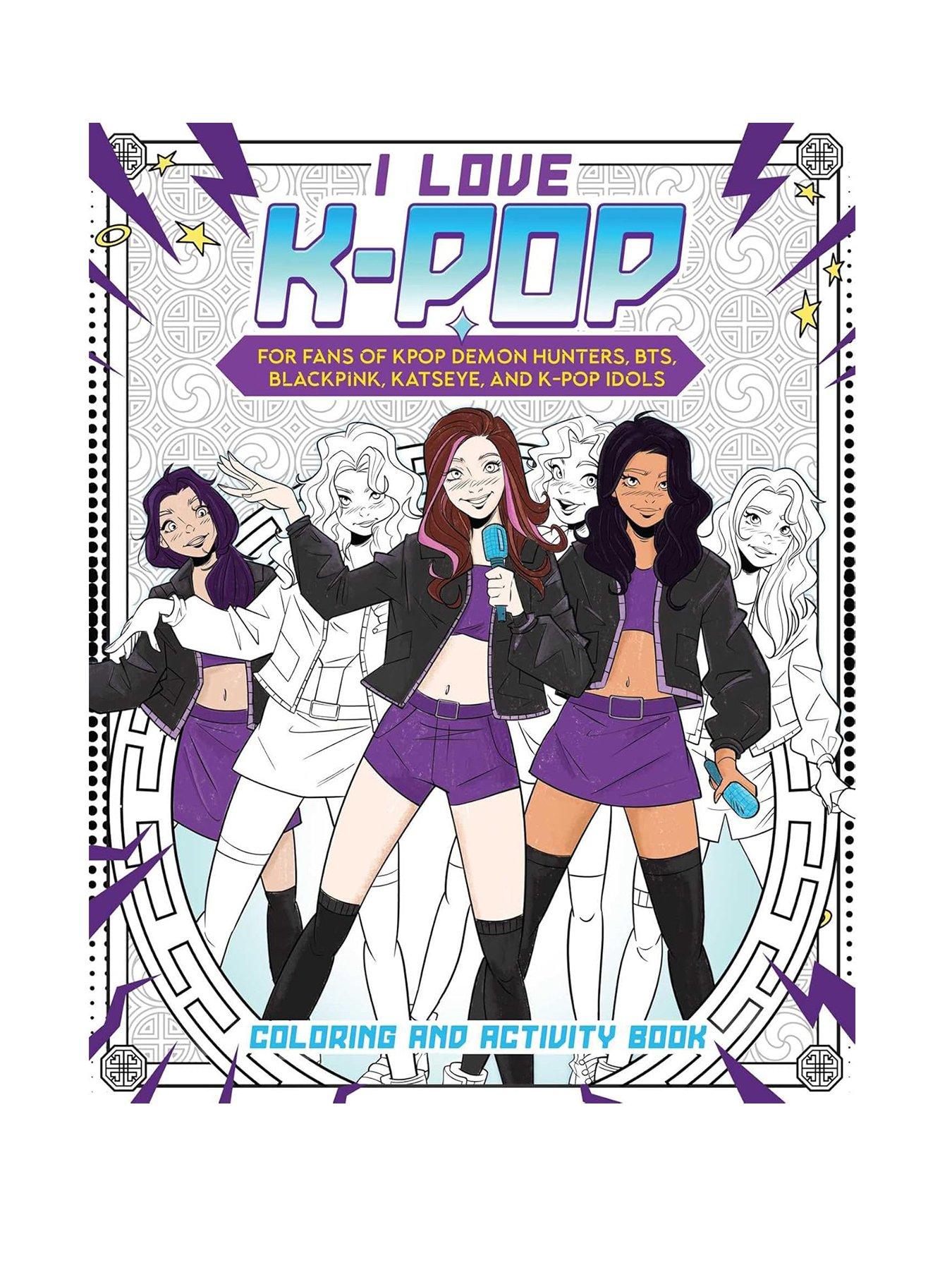Image 1 of 6 of K-pop - Colouring and Activity Book