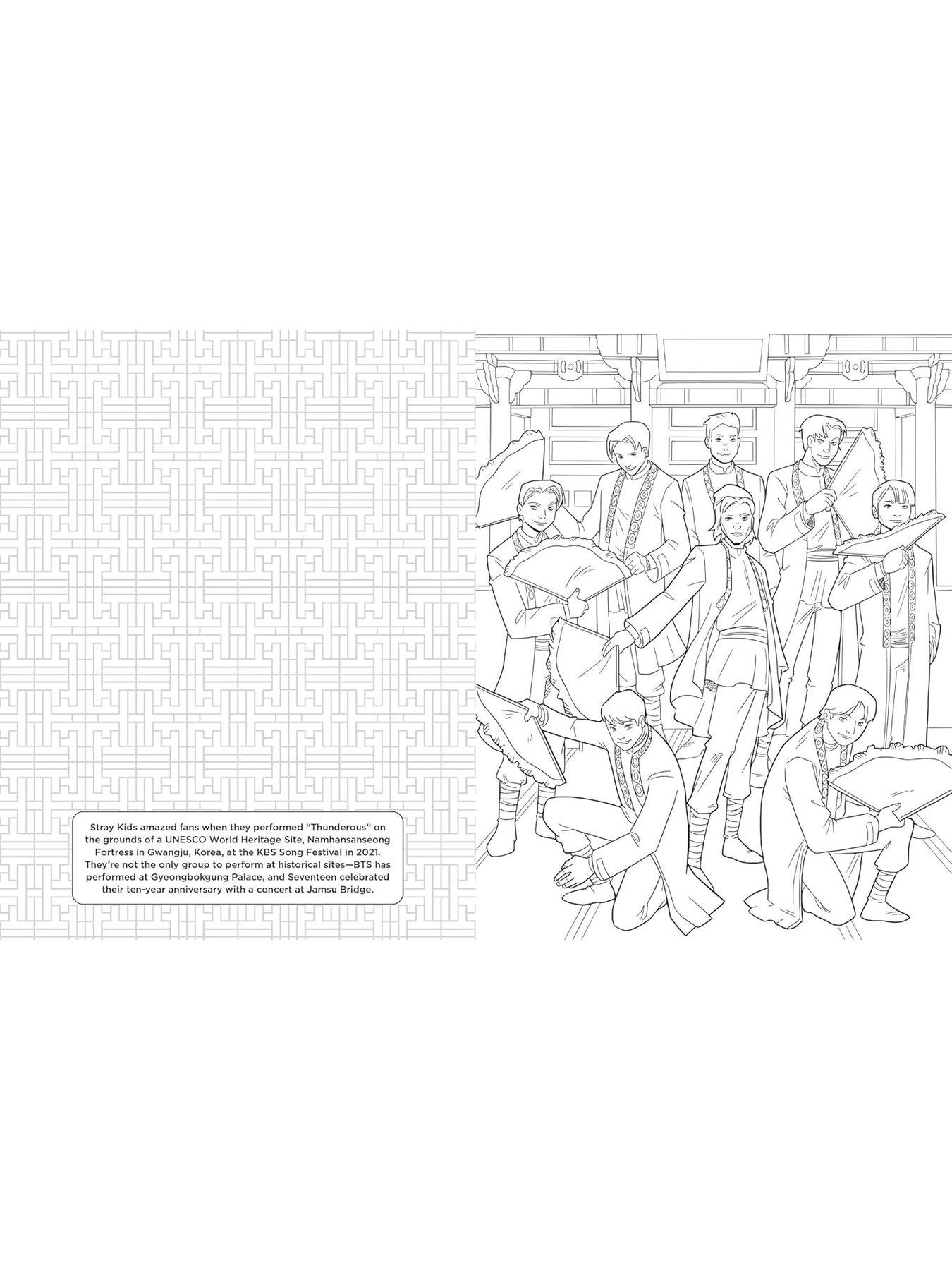 Image 3 of 6 of K-pop - Colouring and Activity Book