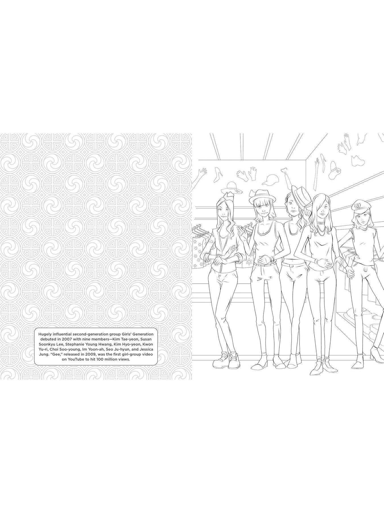 Image 5 of 6 of K-pop - Colouring and Activity Book