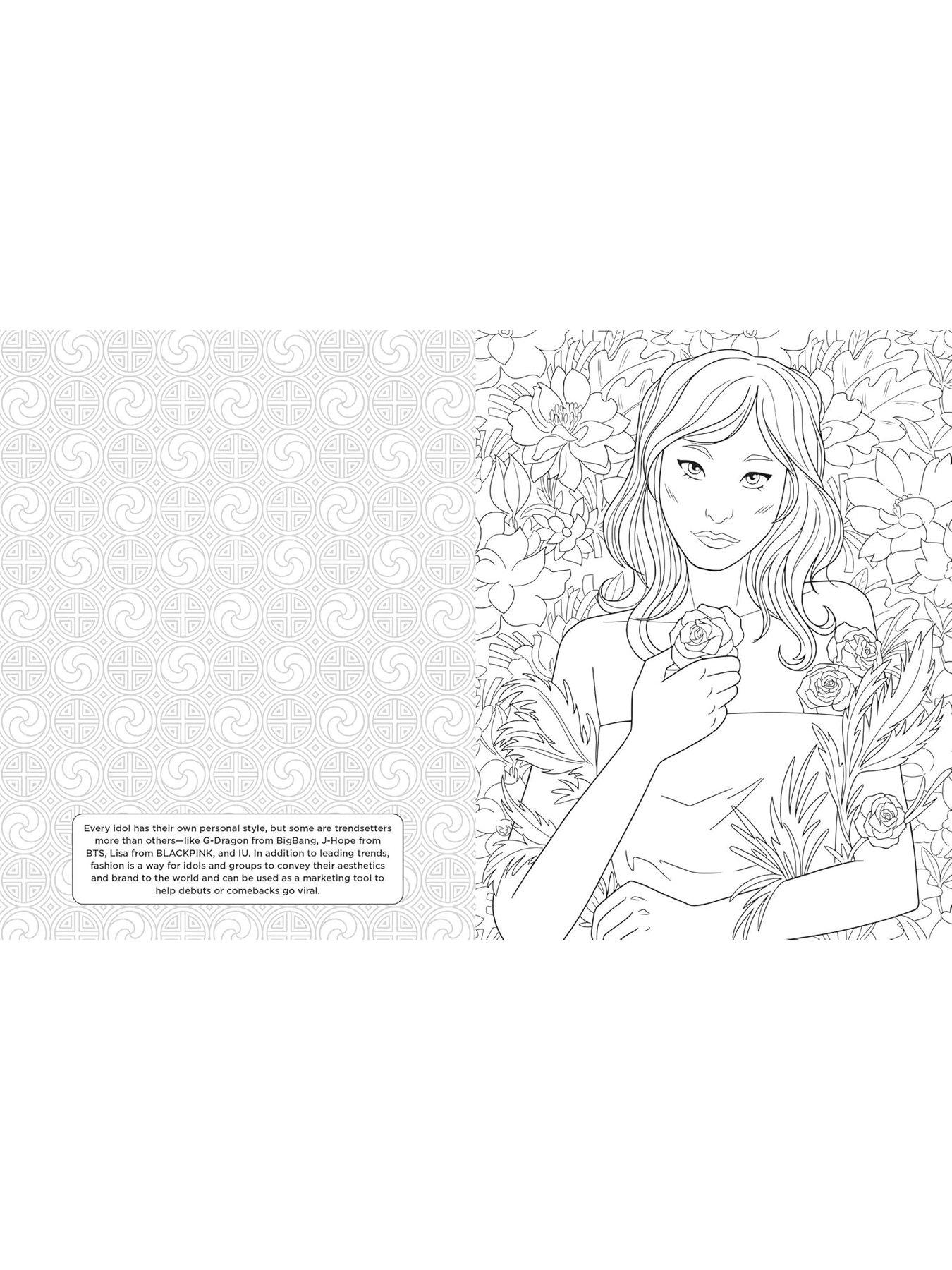 Image 6 of 6 of K-pop - Colouring and Activity Book