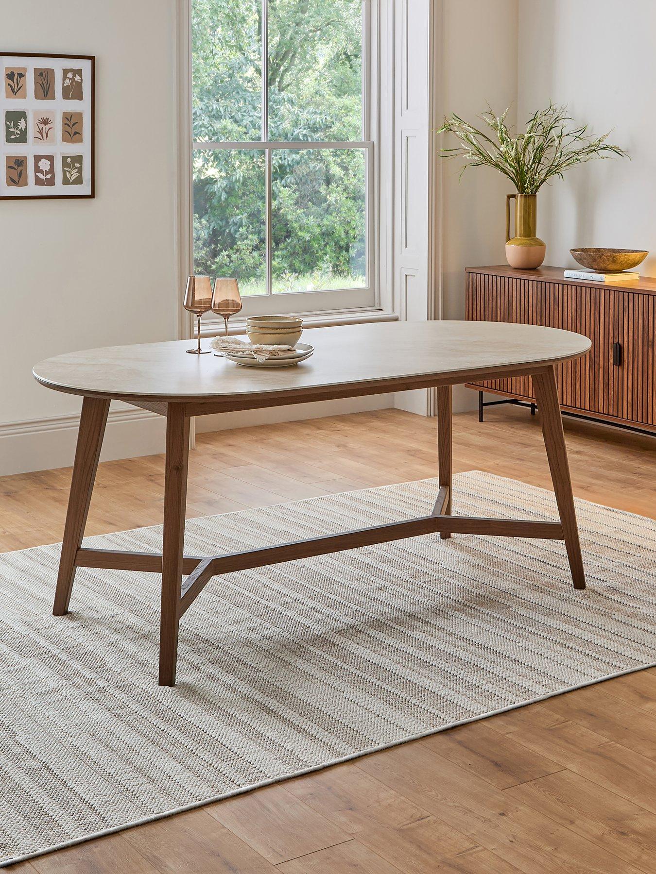 Image 1 of 7 of The Very Collection Lara 180cm Dining Table With Ceramic Dining Table Top - FSC&reg; Certified