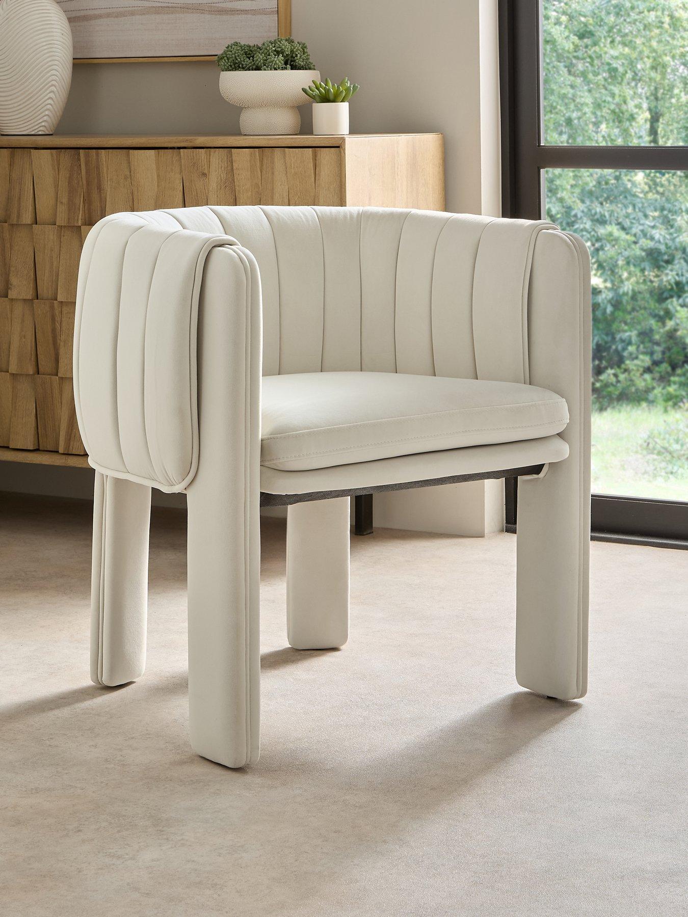 Image 1 of 5 of The Very Collection Mila Double Layer Pleated Dining Chair - FSC&reg; Certified