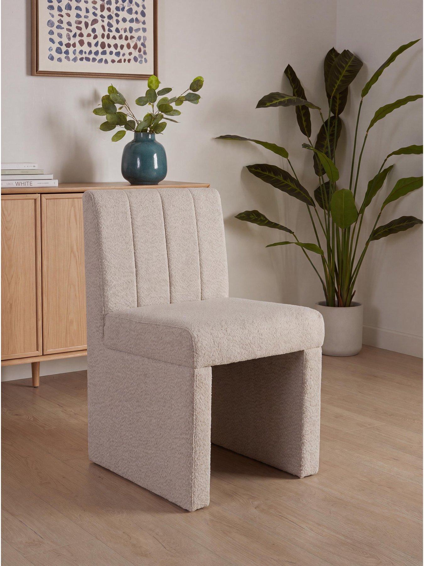 The Very Collection Sander Single Dining Chair - Boucle