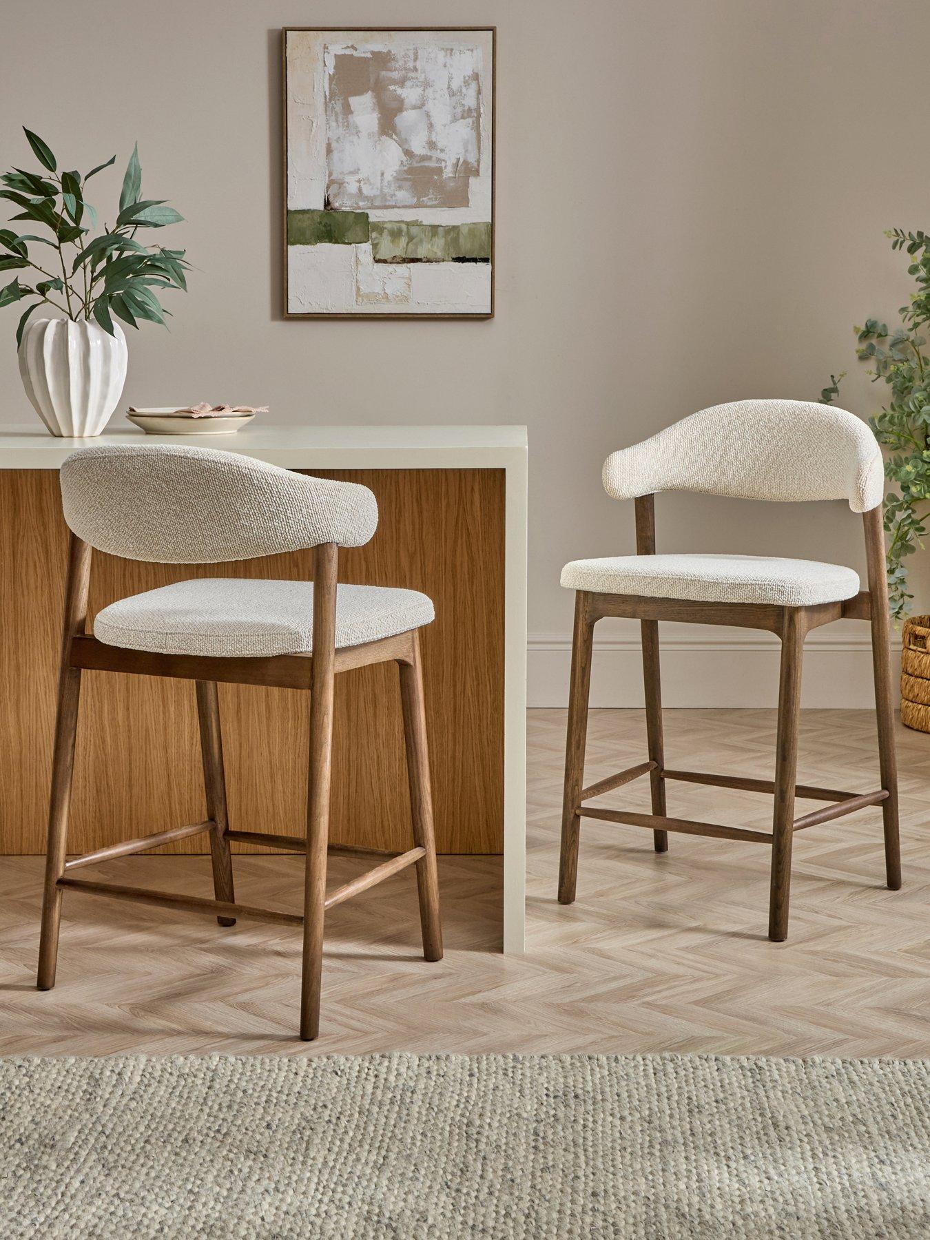 Michelle Keegan Home Esta Pair Of Bar Stools - FSC® Certified