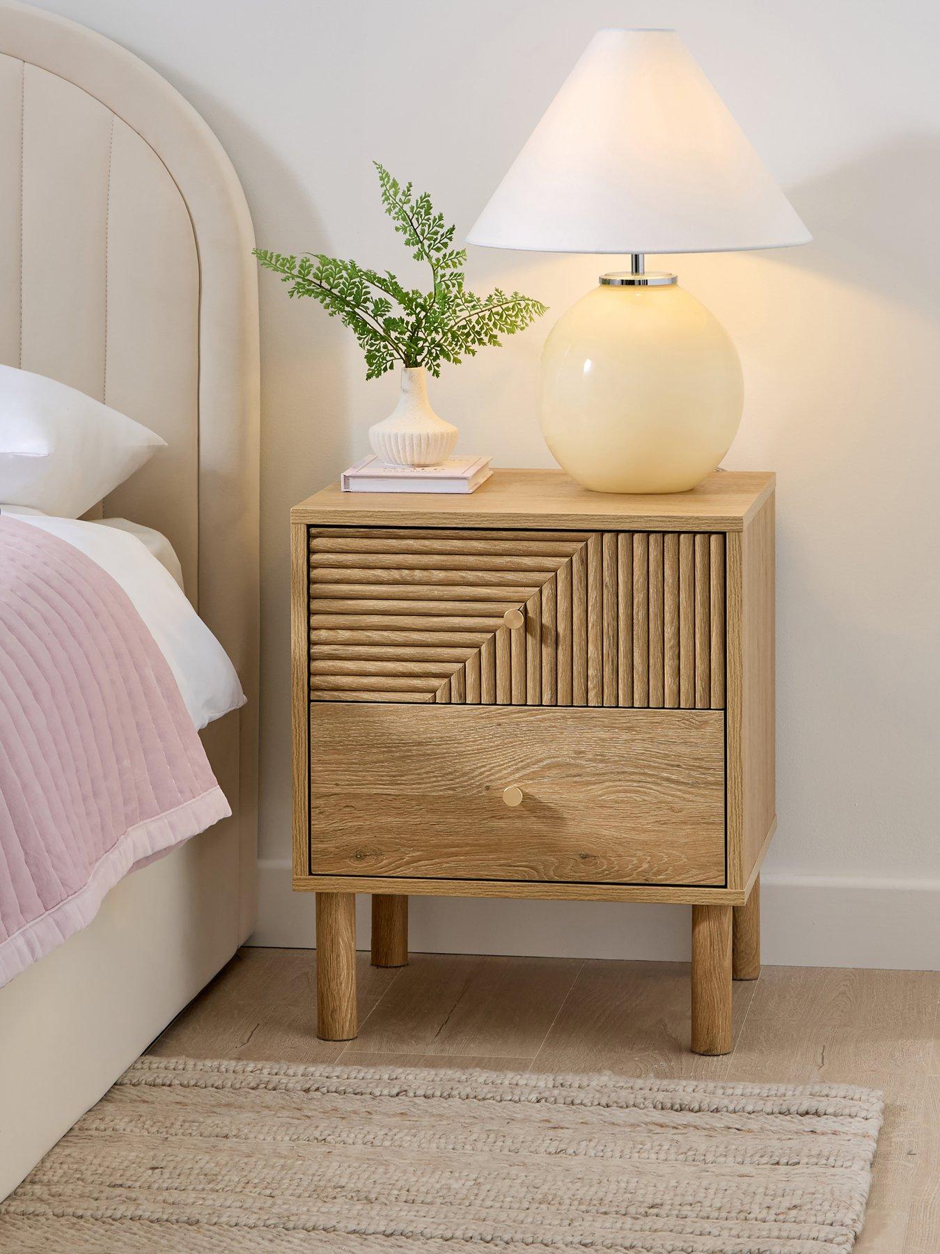 Image 1 of 7 of The Very Collection Geo 2 Drawer Bedside Chest - FSC&reg; Certified
