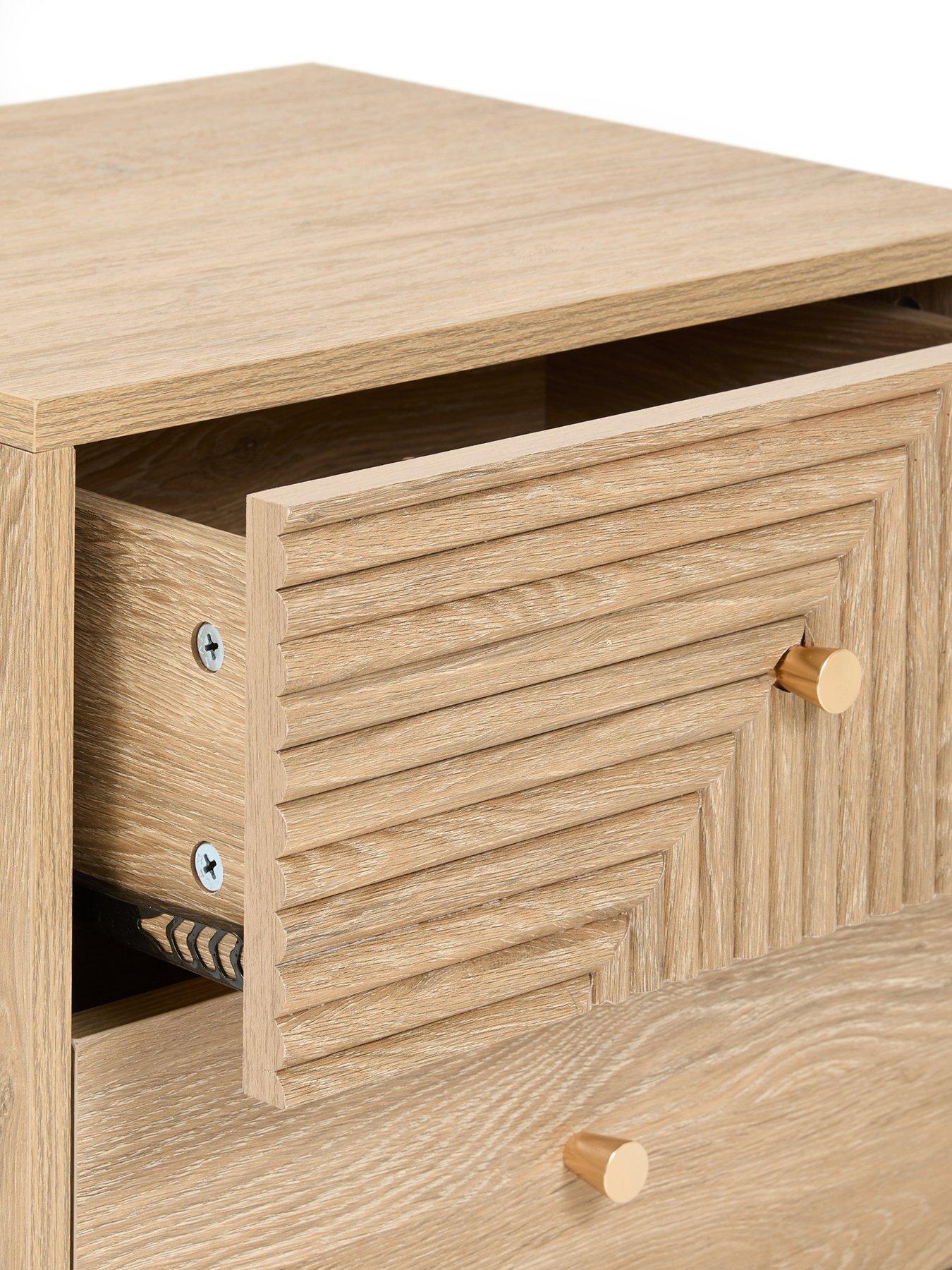 Image 5 of 7 of The Very Collection Geo 2 Drawer Bedside Chest - FSC&reg; Certified