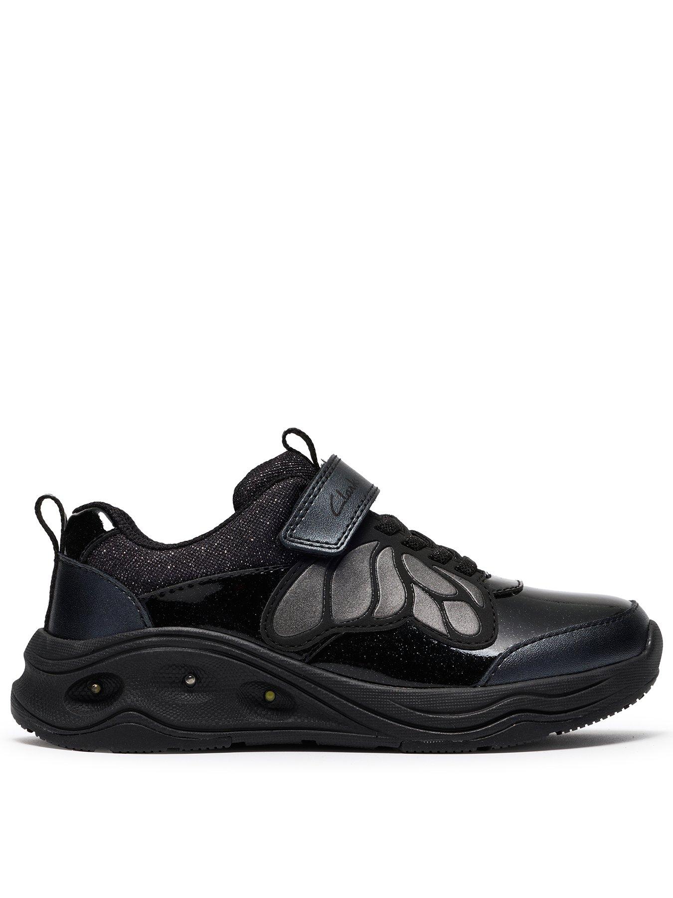 Clarks Kids Gleam Fly Trainer - Black